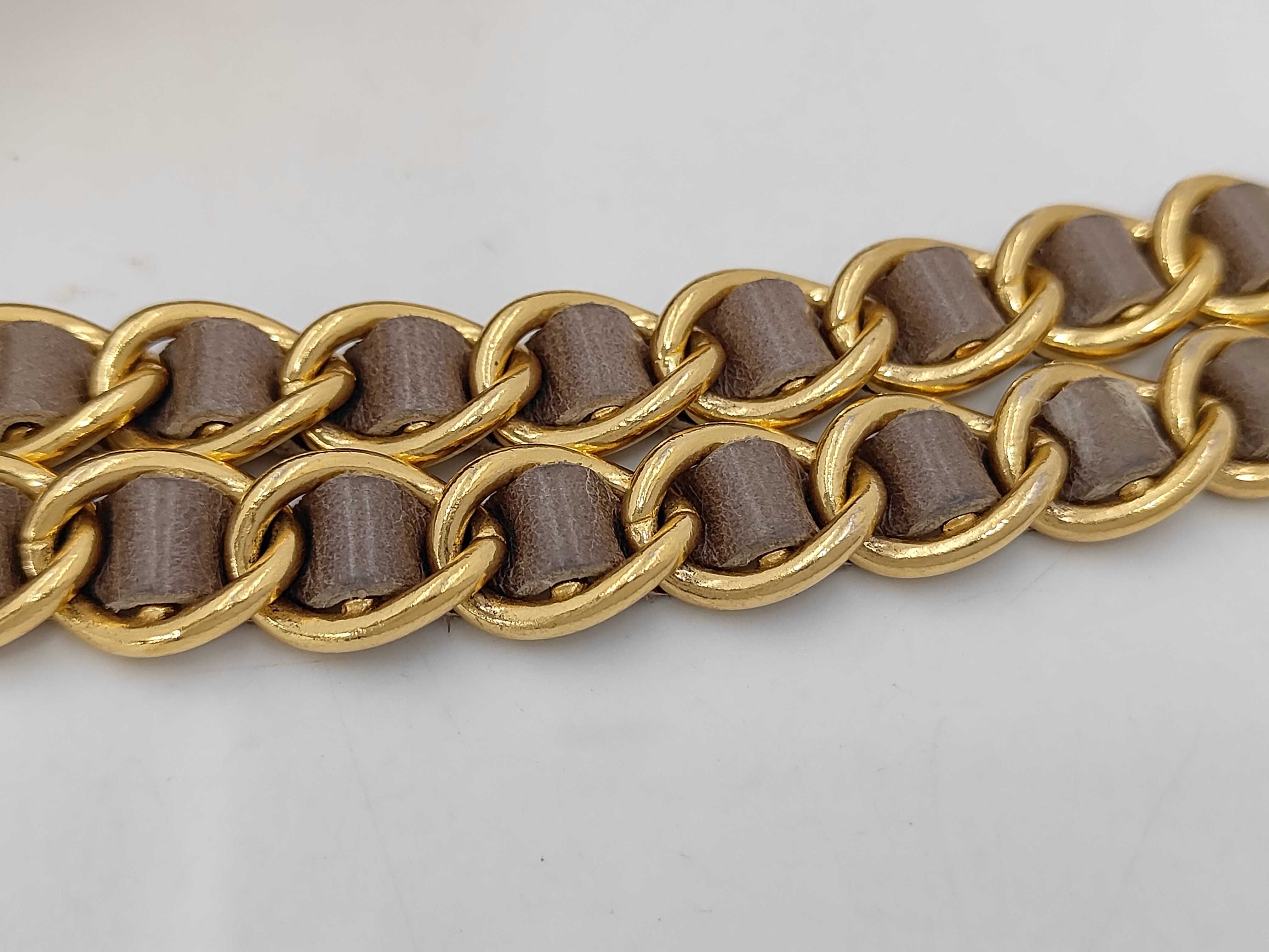 leather chain shoulder bag — view 4