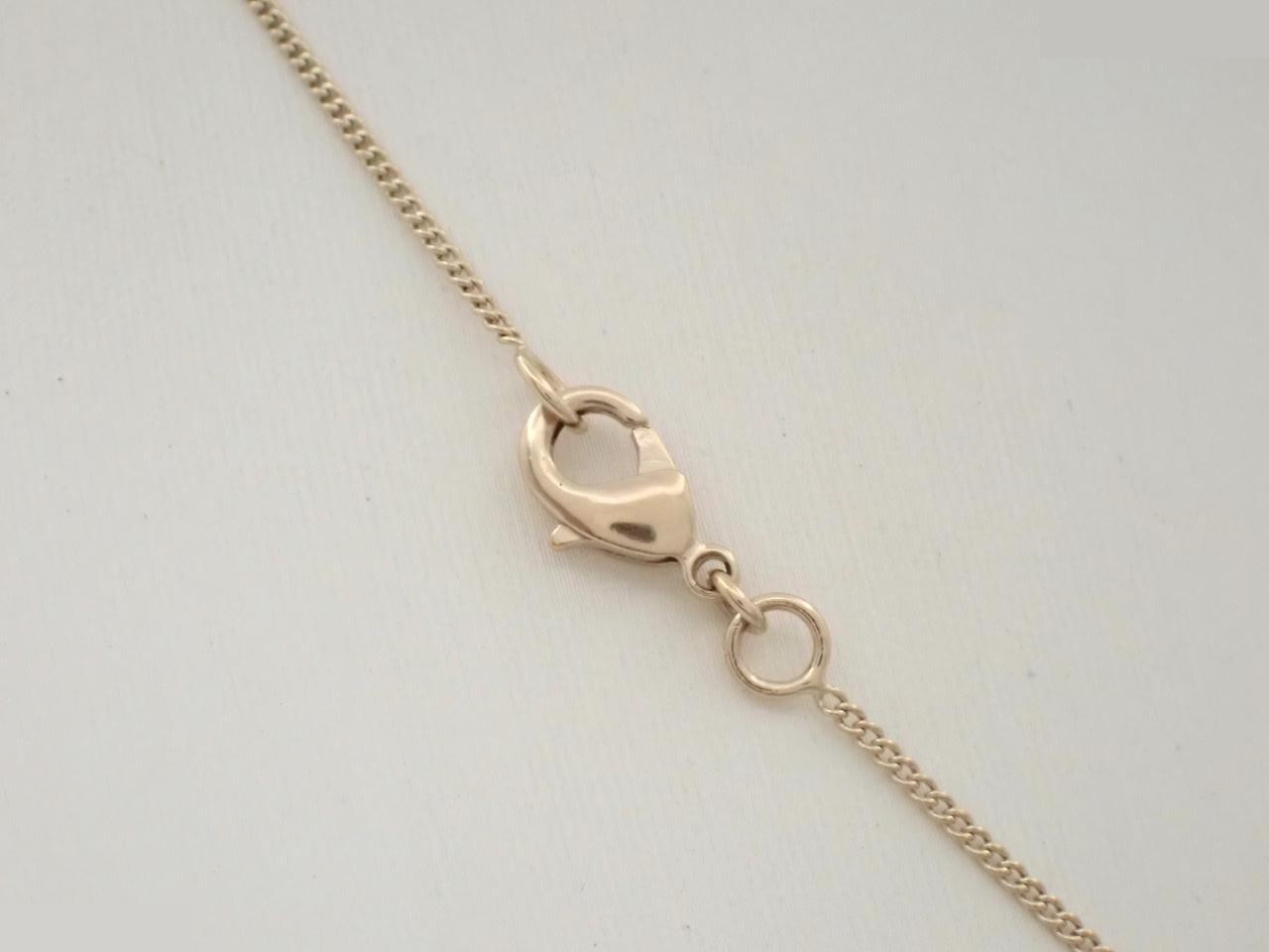 Necklace 09A Coco Mark Rhinestone Pearl Gold — view 2