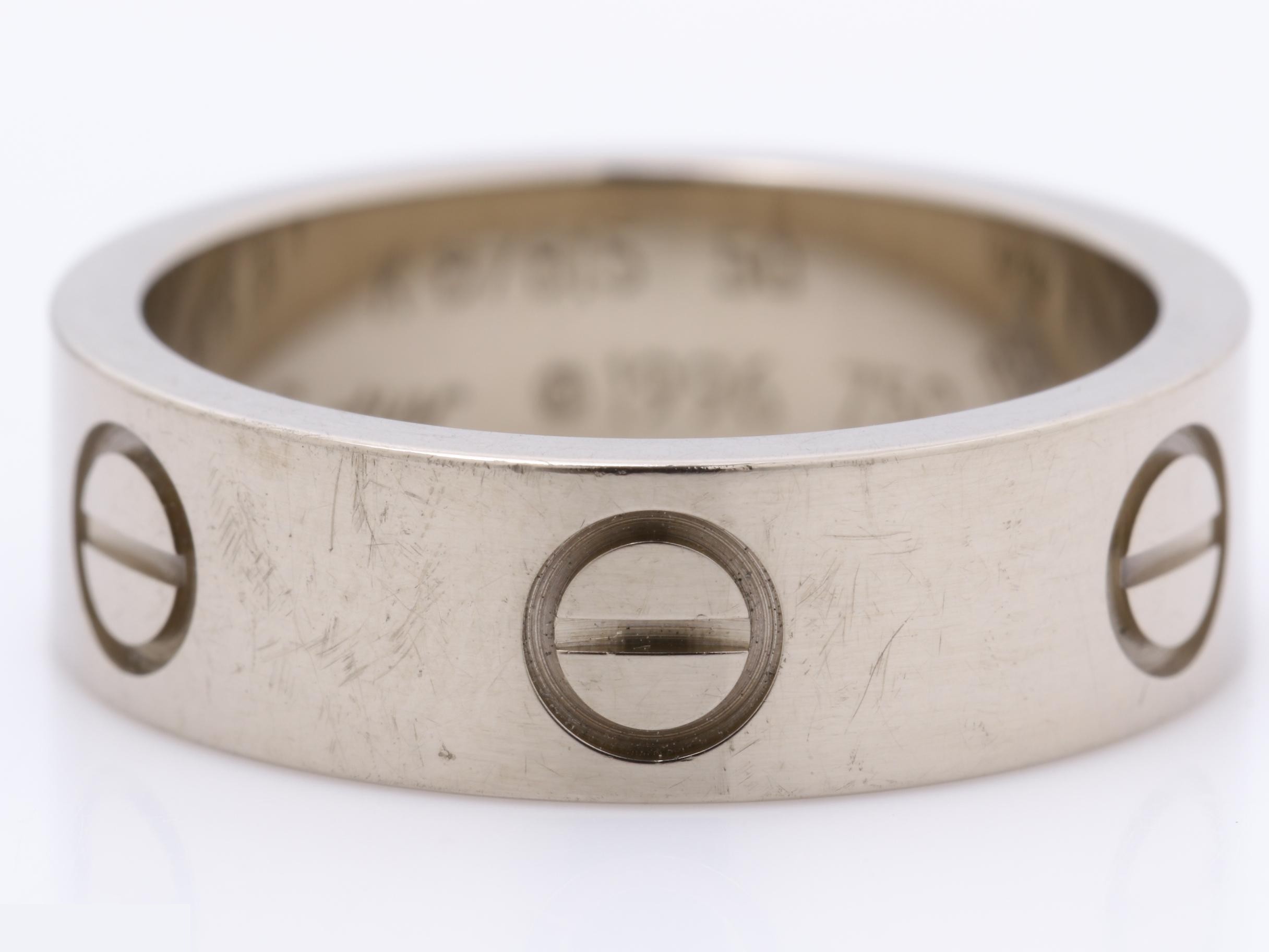Love Ring 750WG 7.0G #50 — view 2