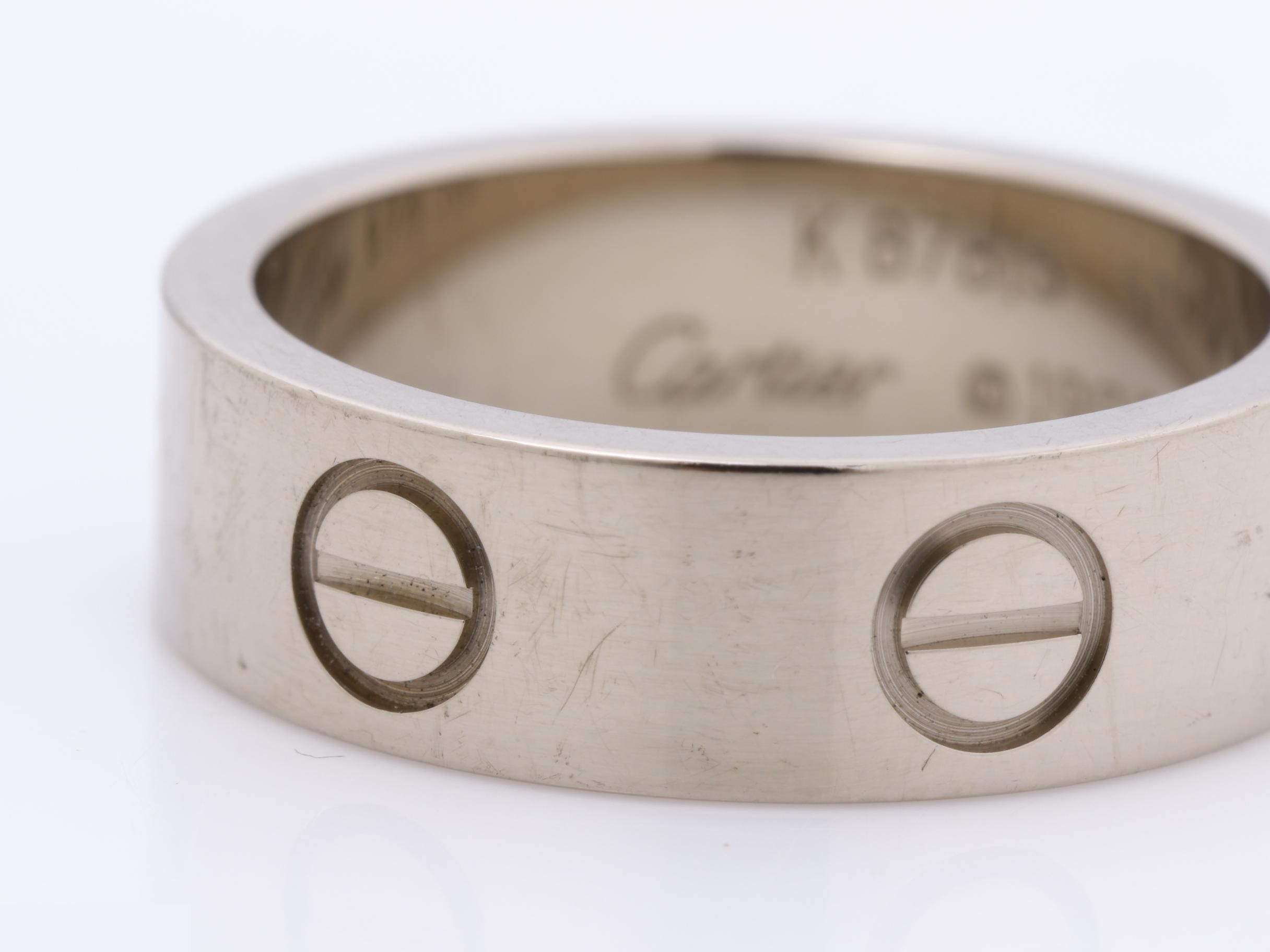 Love Ring 750WG 7.0G #50 — view 3