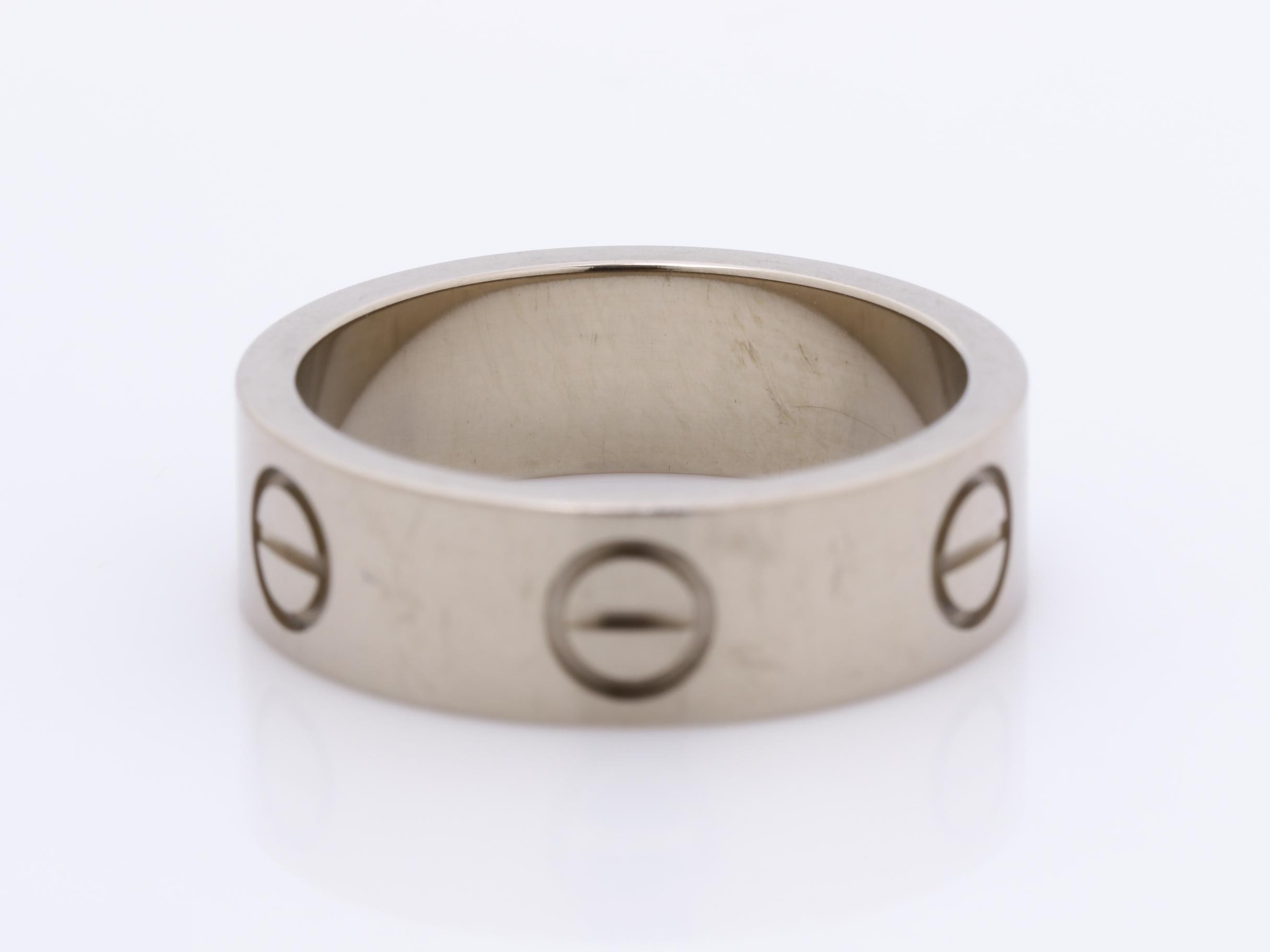 Love Ring 750WG 7.0G #50 — view 4