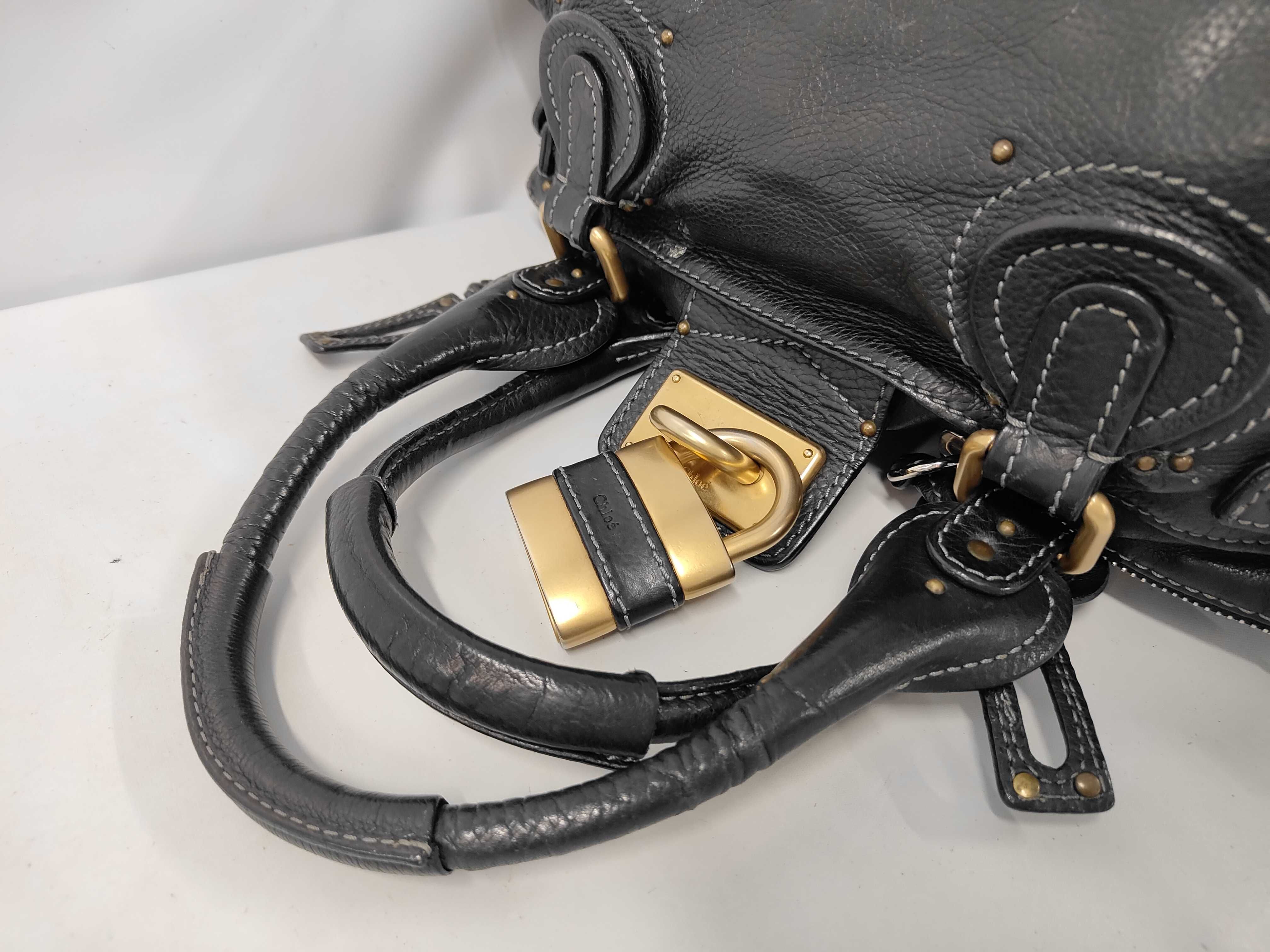 Paddington Leather Handbag, Black — view 5