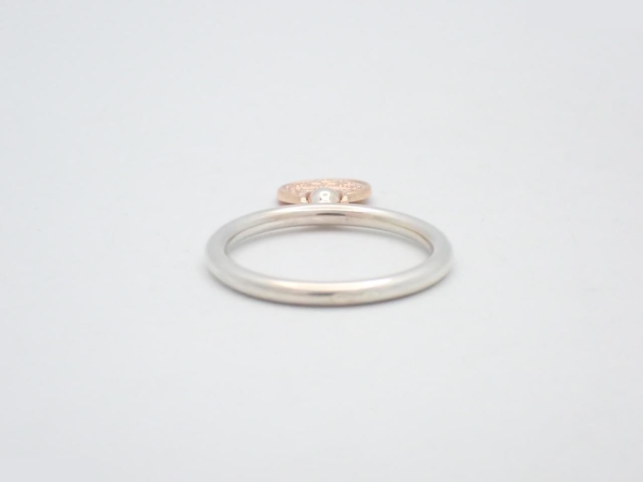 Exlix Combination 750/925 2.6g Ring, Stamped 50, Actual Size #9 — view 2
