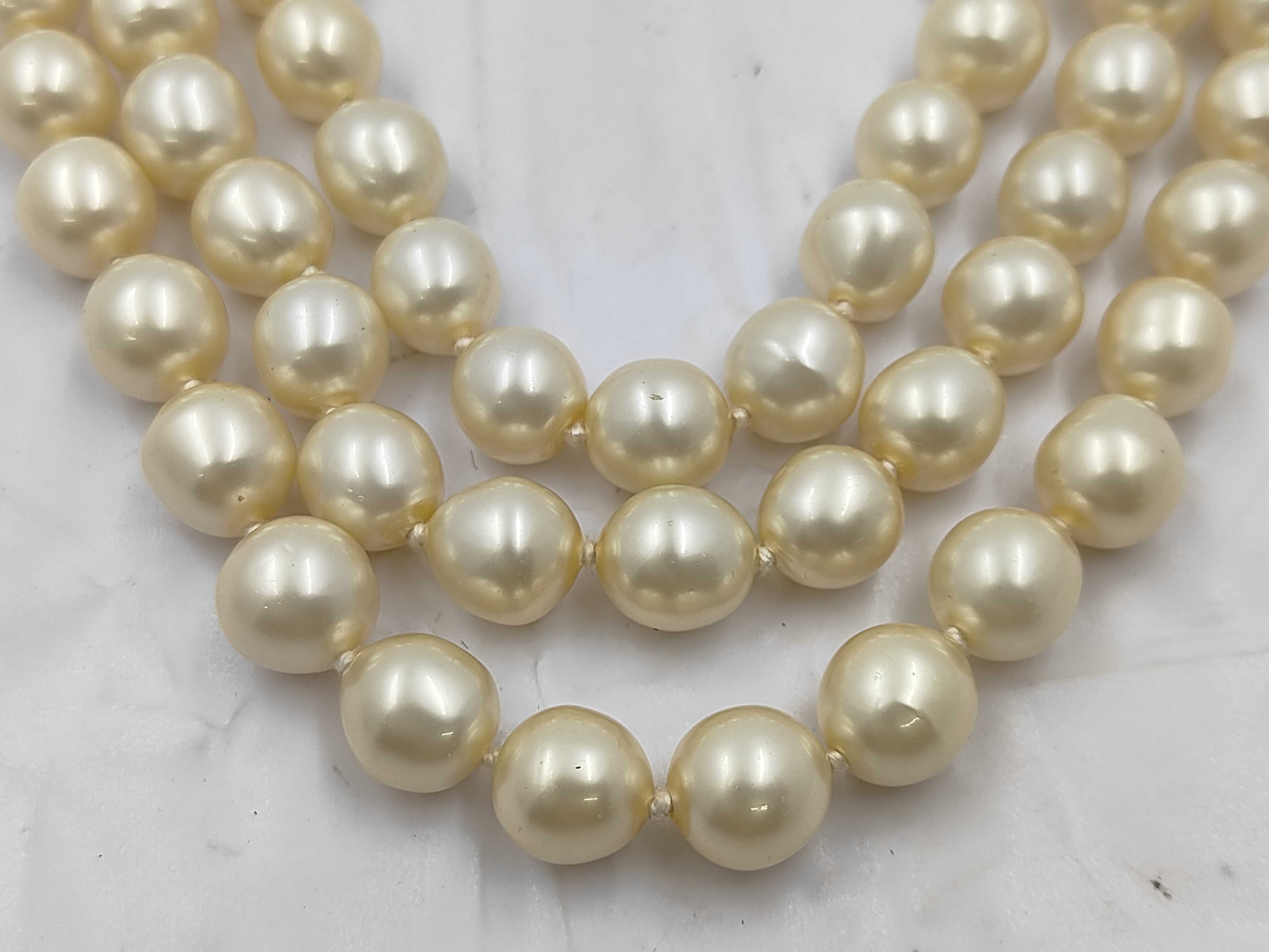 Triple Pearl Necklace — view 2