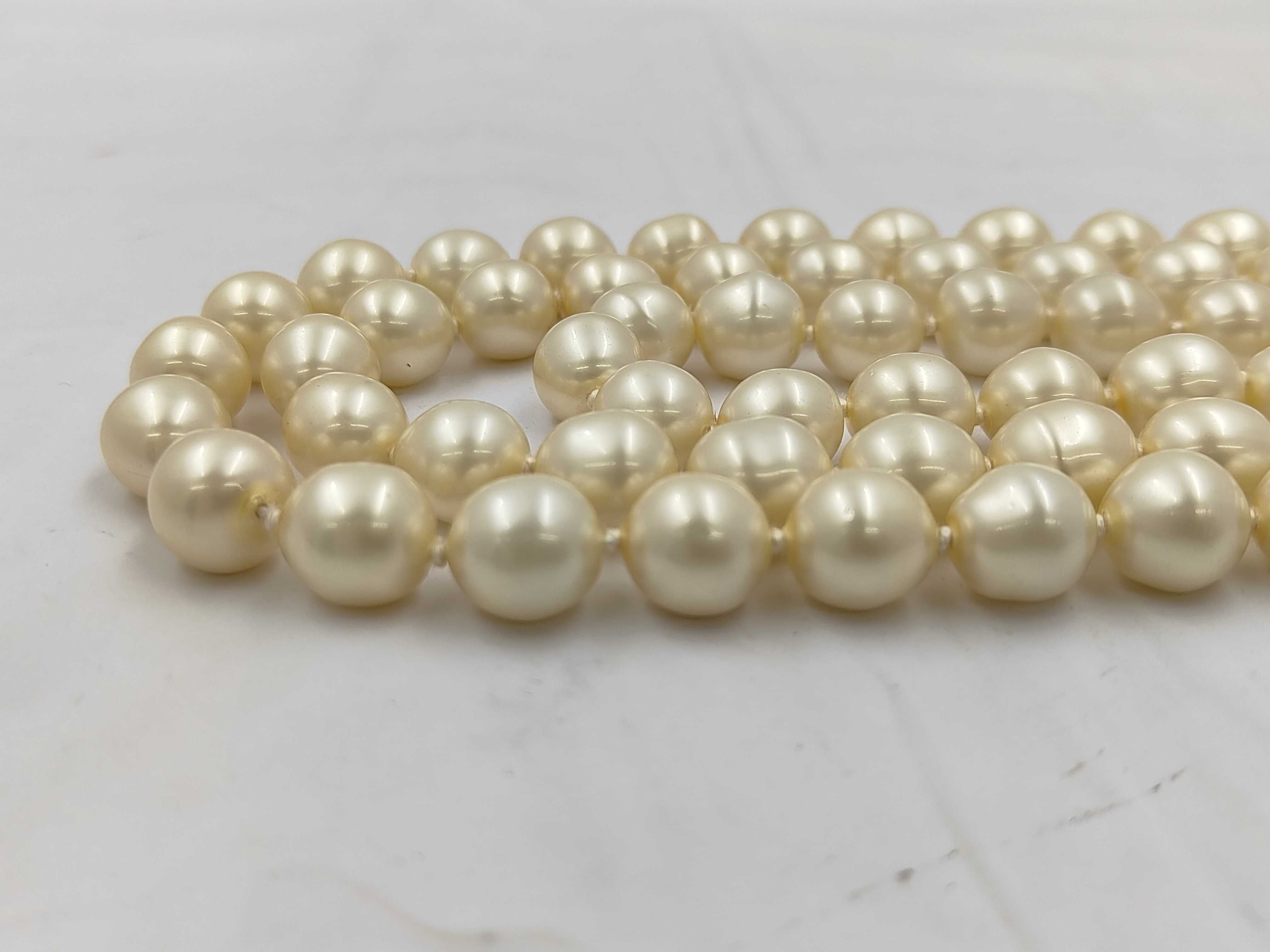 Triple Pearl Necklace — view 3