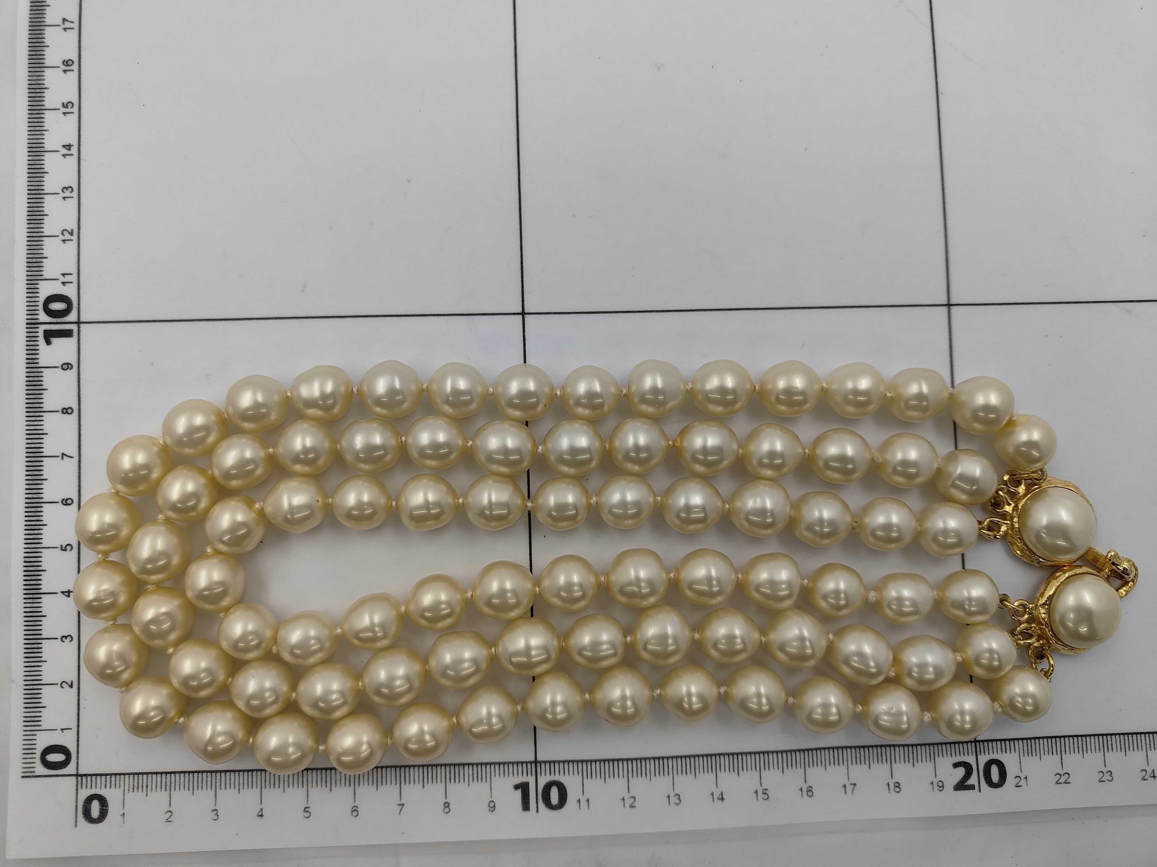 Triple Pearl Necklace — view 6