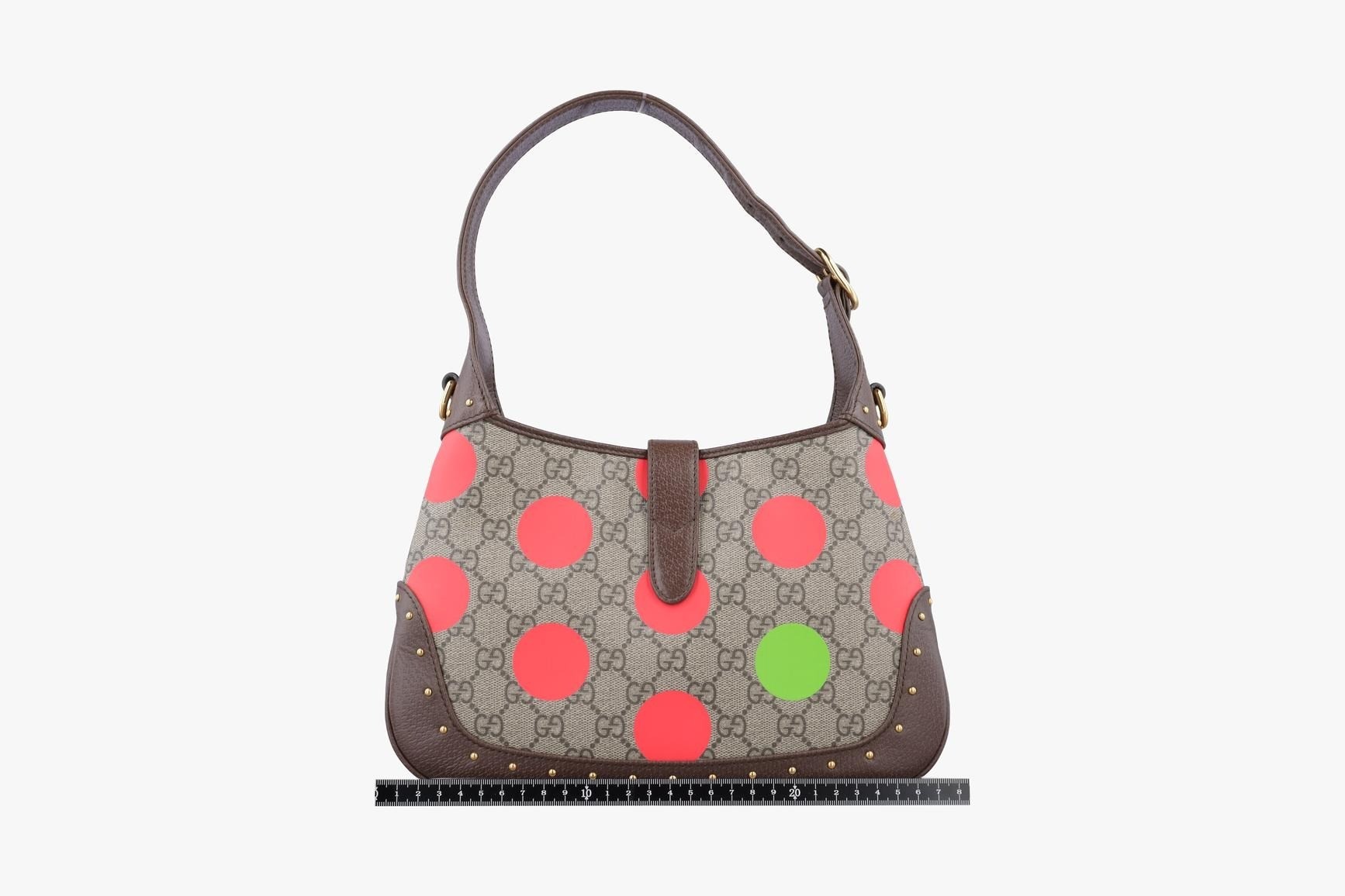 Jackie PVC Coated Canvas x Leather Beige x Multicolor — view 2