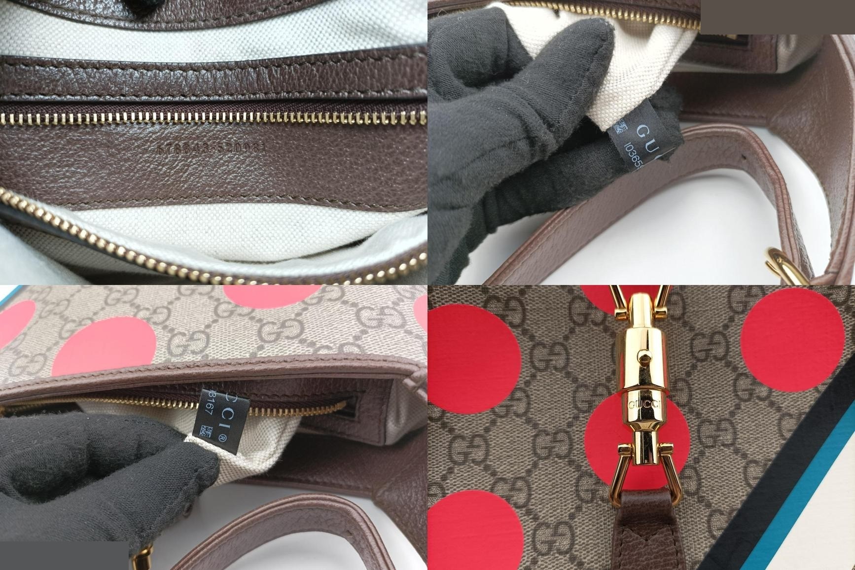 Jackie PVC Coated Canvas x Leather Beige x Multicolor — view 8