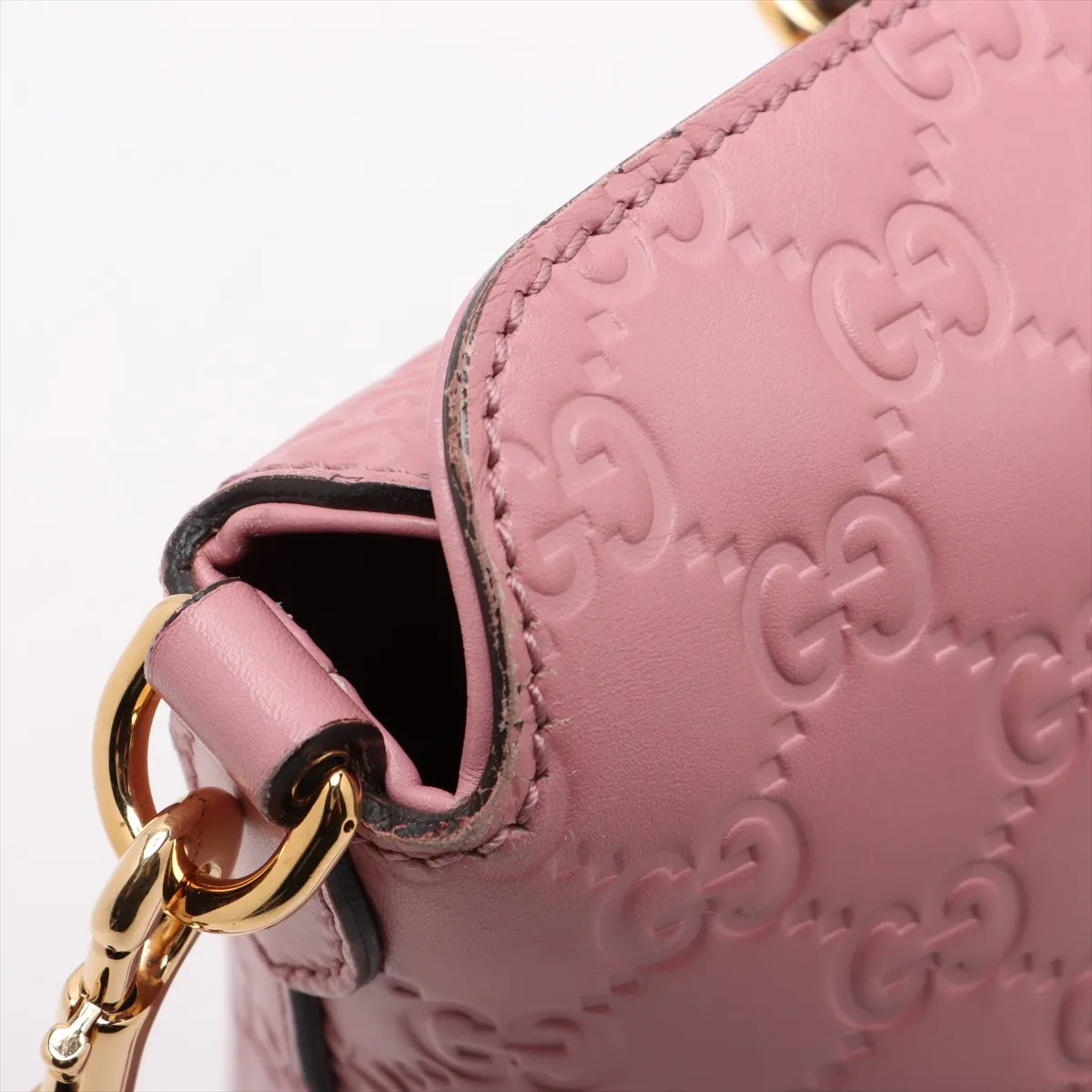 Guccisima Leather 2WAY Handbag Pink 428226 — view 13