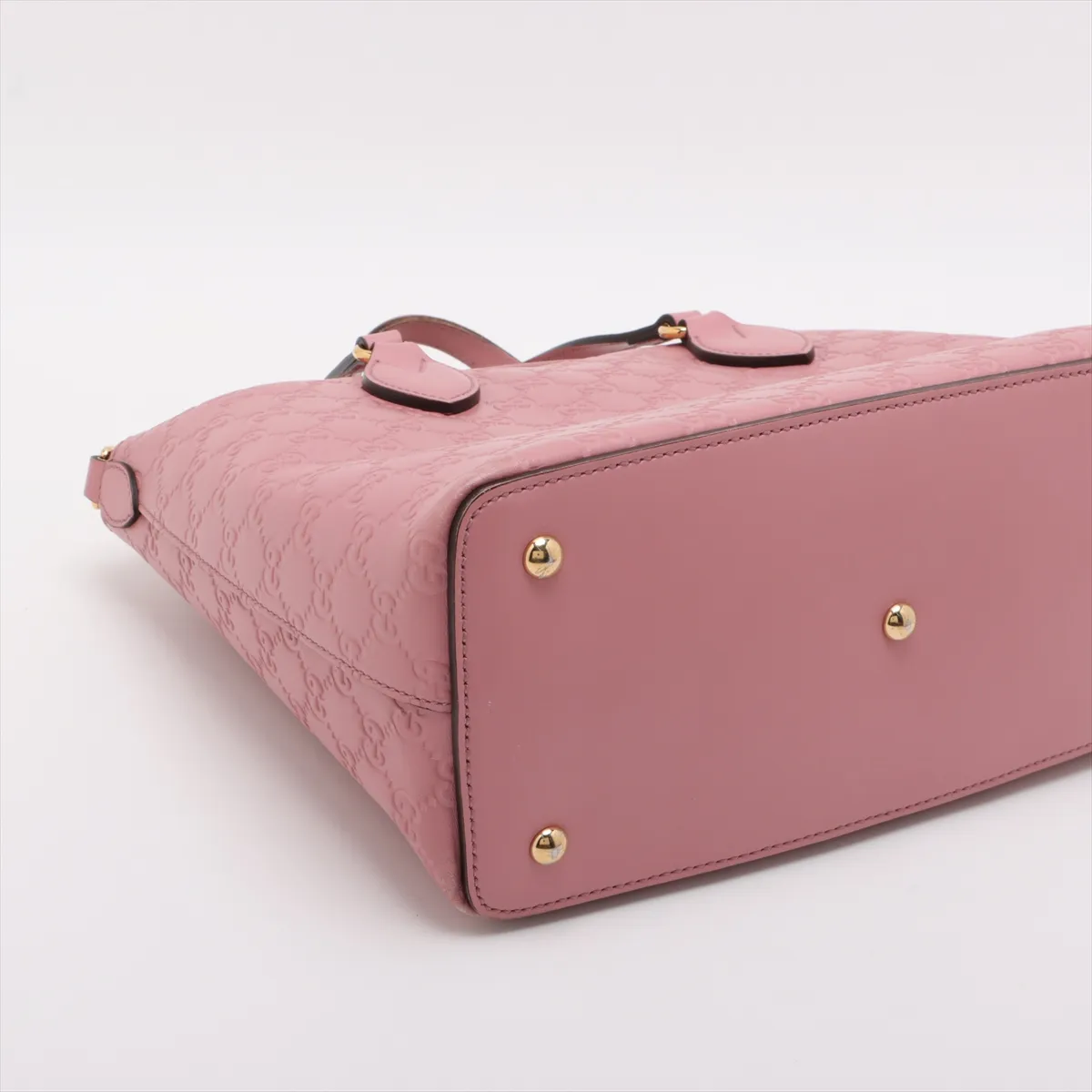 Guccisima Leather 2WAY Handbag Pink 428226 — view 4