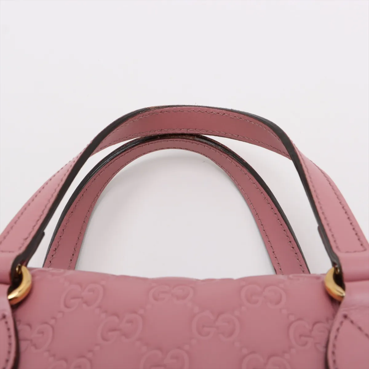 Guccisima Leather 2WAY Handbag Pink 428226 — view 6