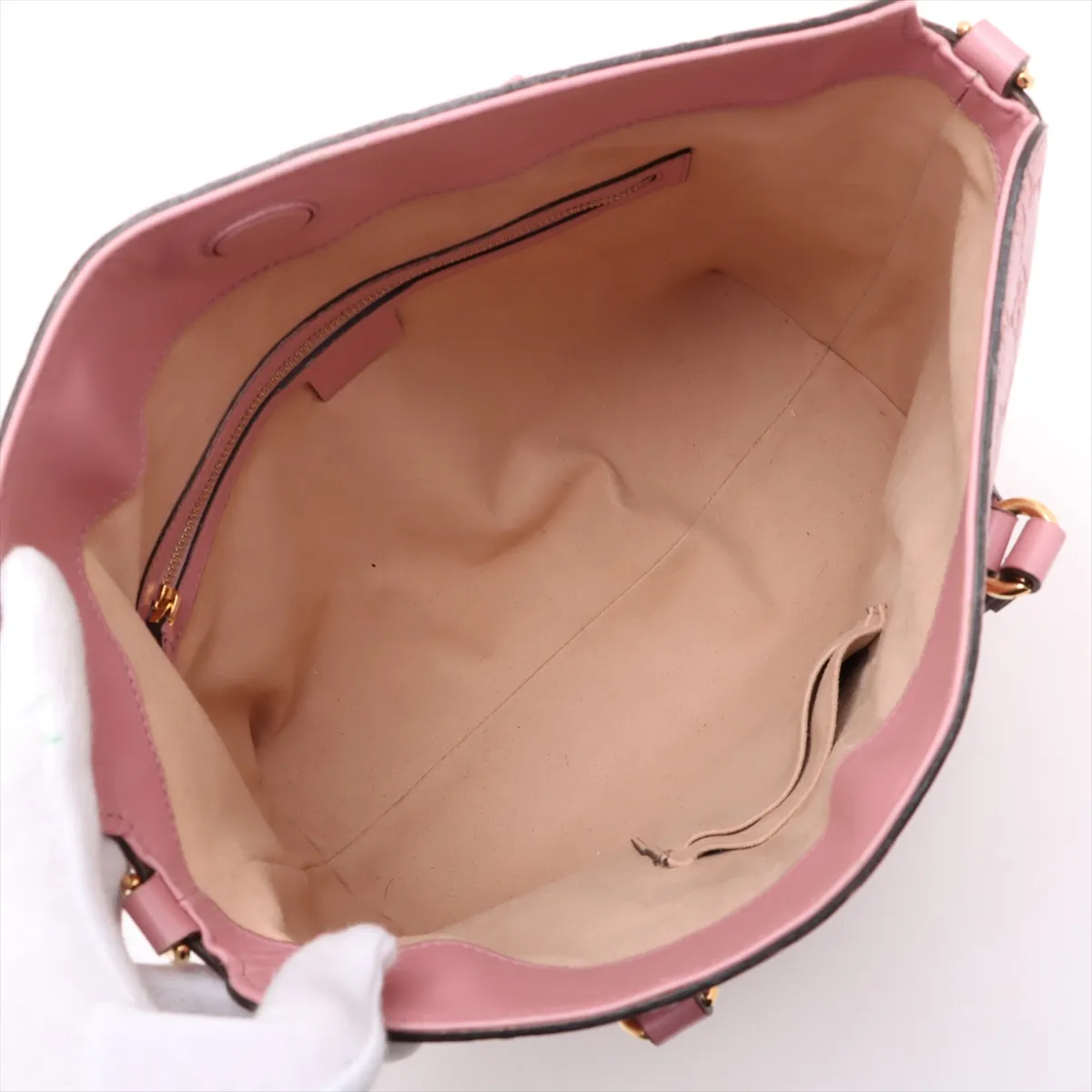 Guccisima Leather 2WAY Handbag Pink 428226 — view 8