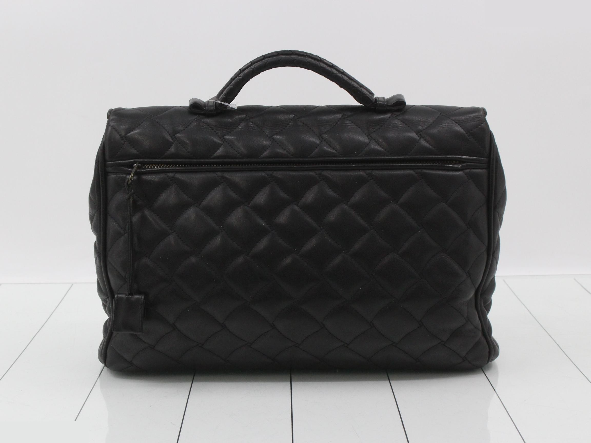 Intrecciato business bag/briefcase/quilted fabric — view 2