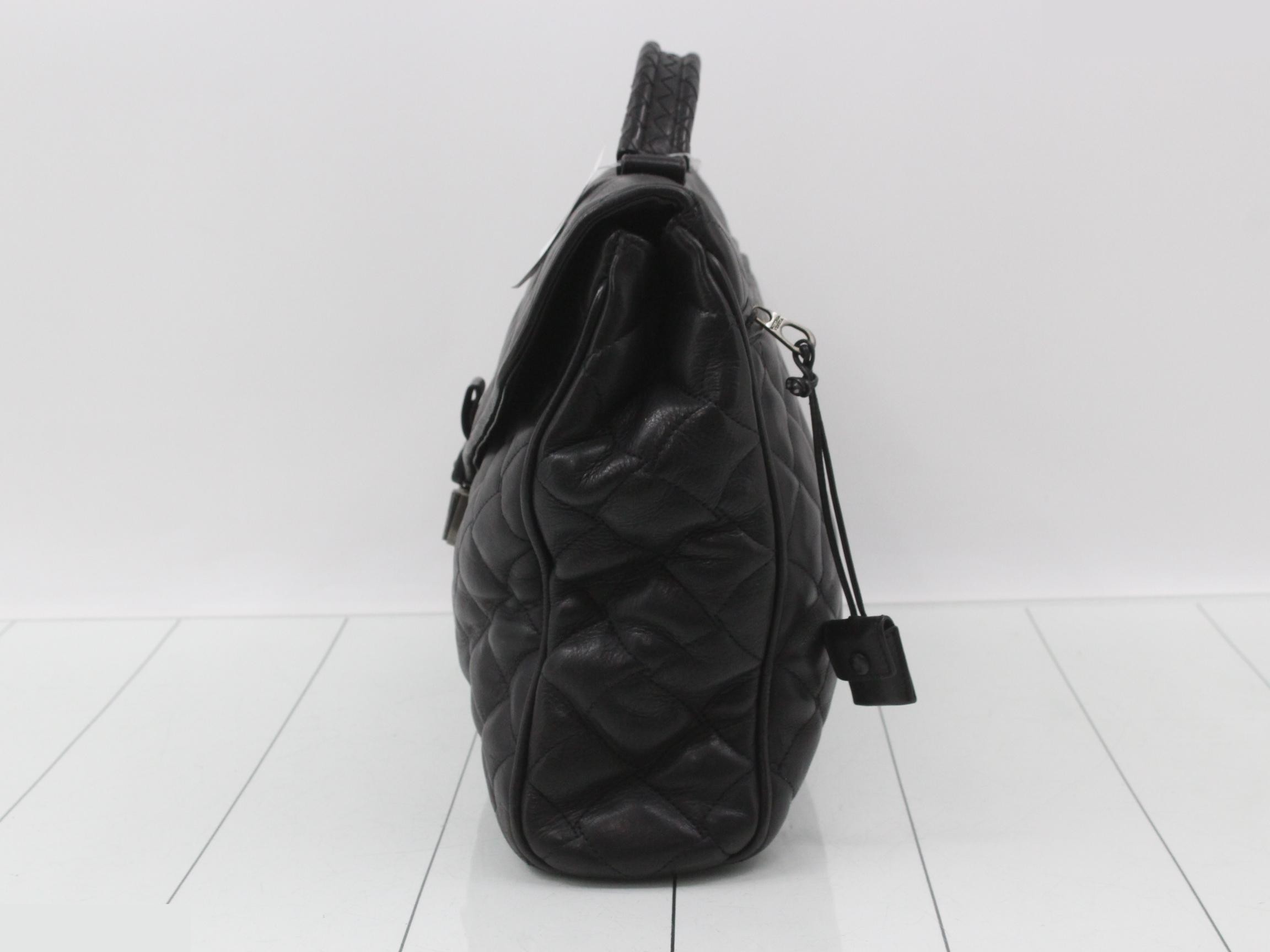 Intrecciato business bag/briefcase/quilted fabric — view 3