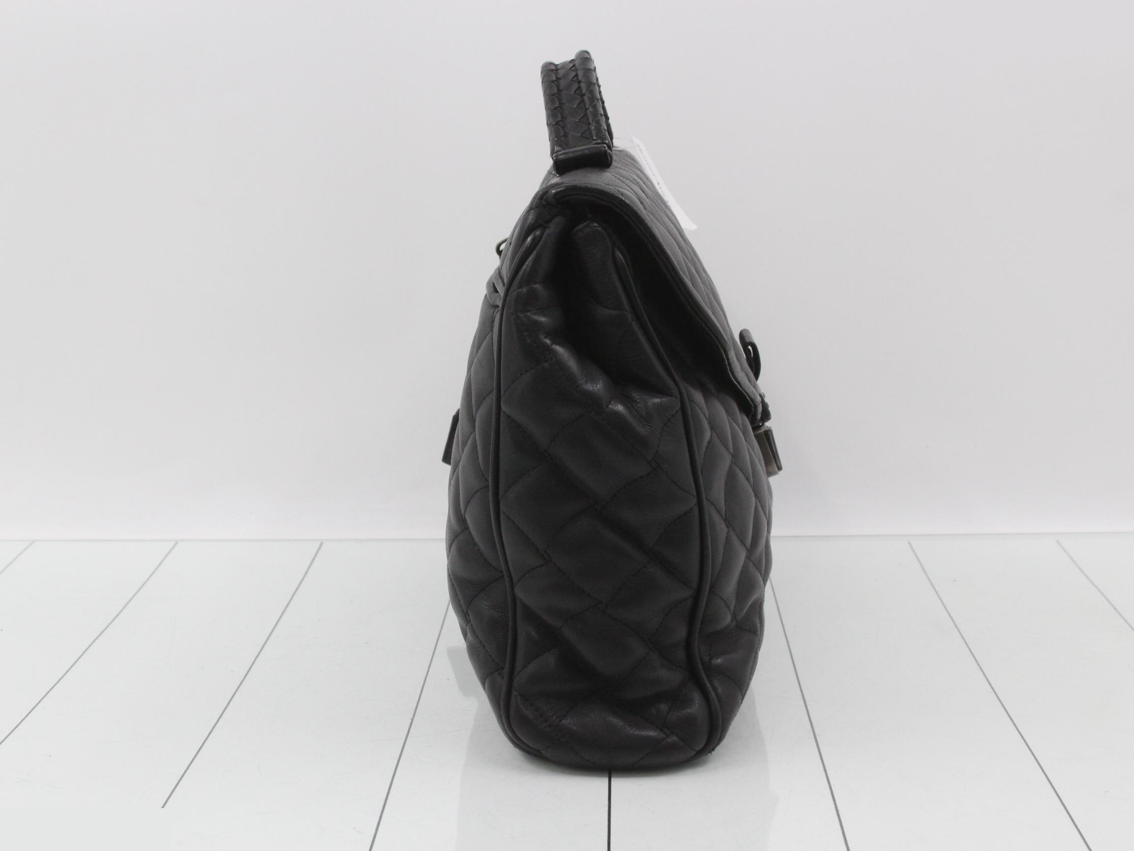 Intrecciato business bag/briefcase/quilted fabric — view 4
