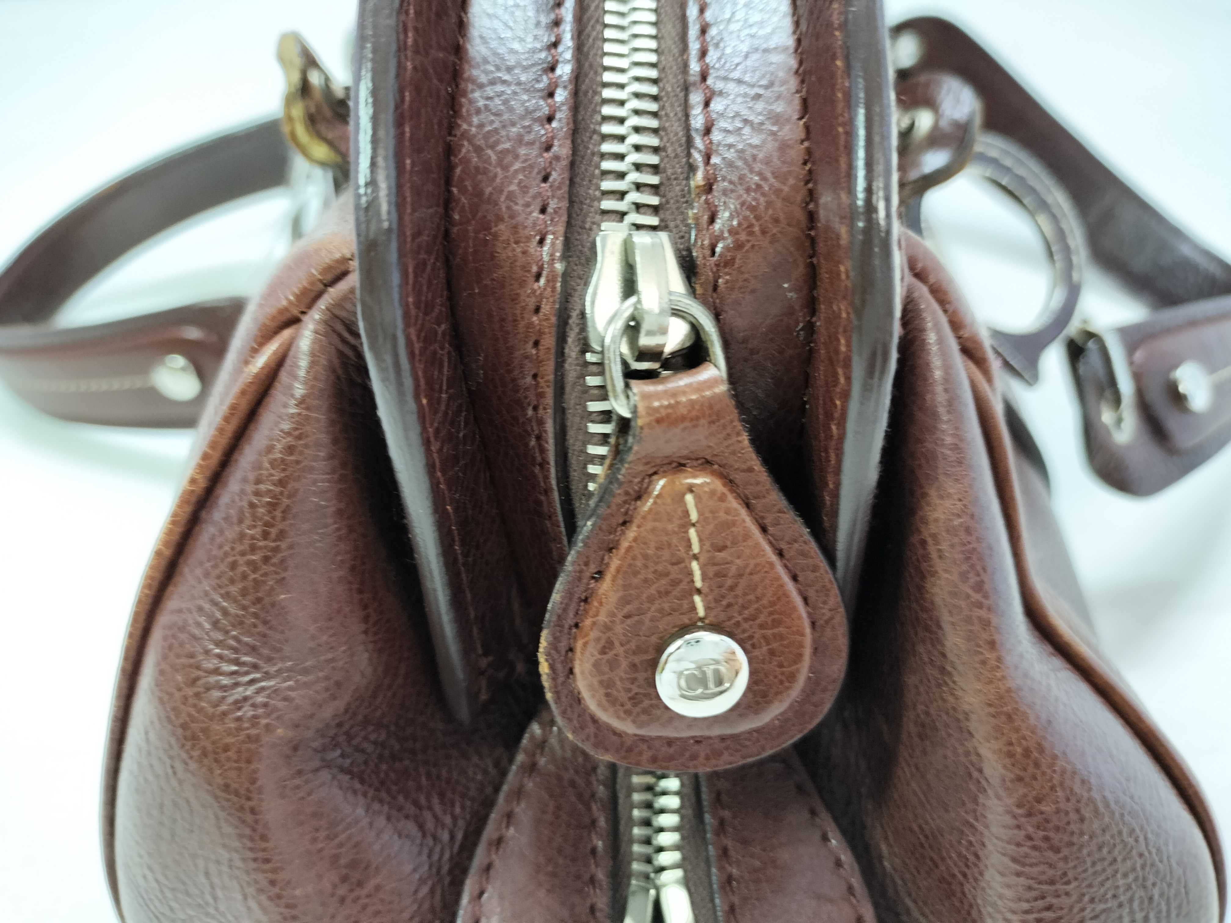 FR-Christian Leather Handbag Brown — view 14