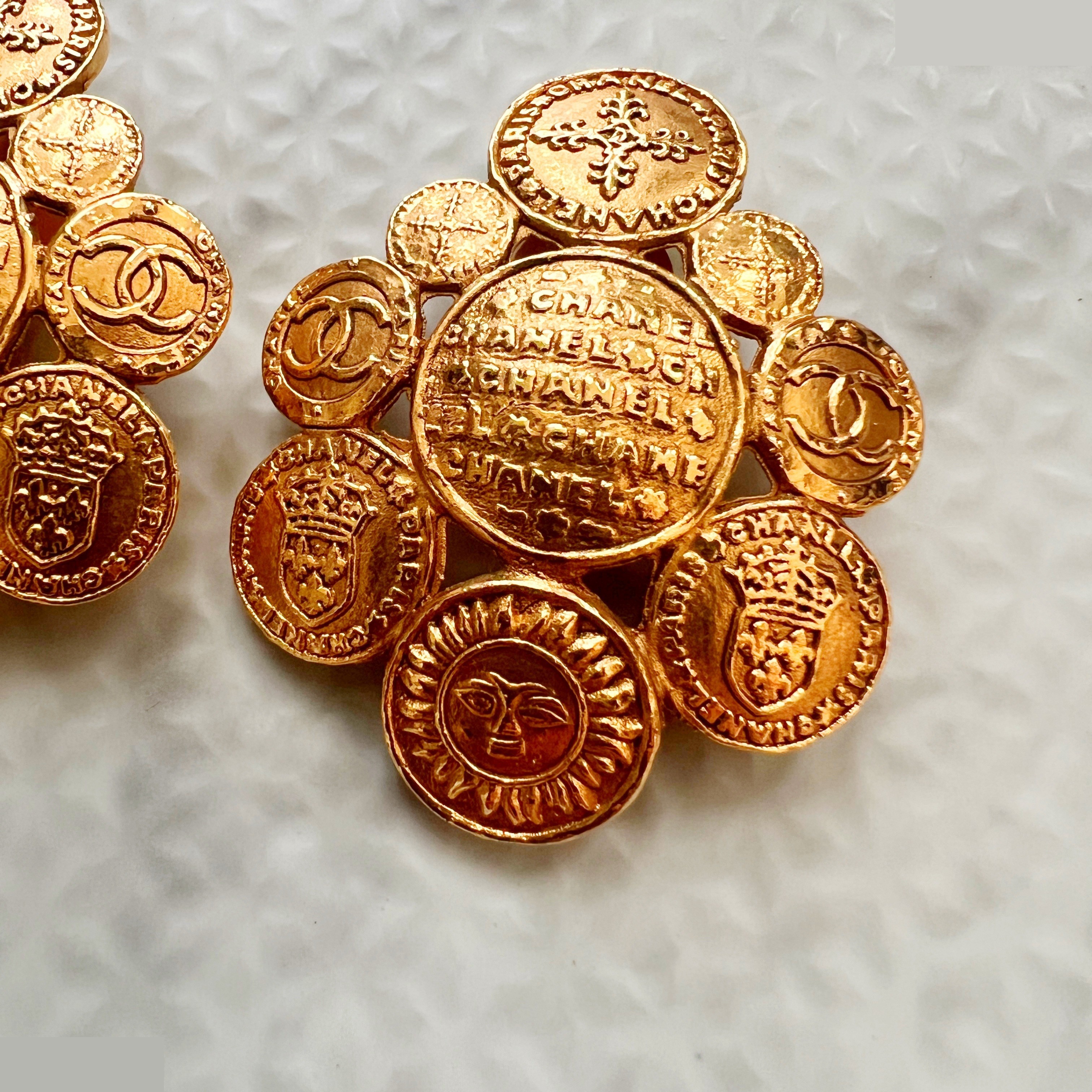 9 rows coin earrings sun here mark — view 4