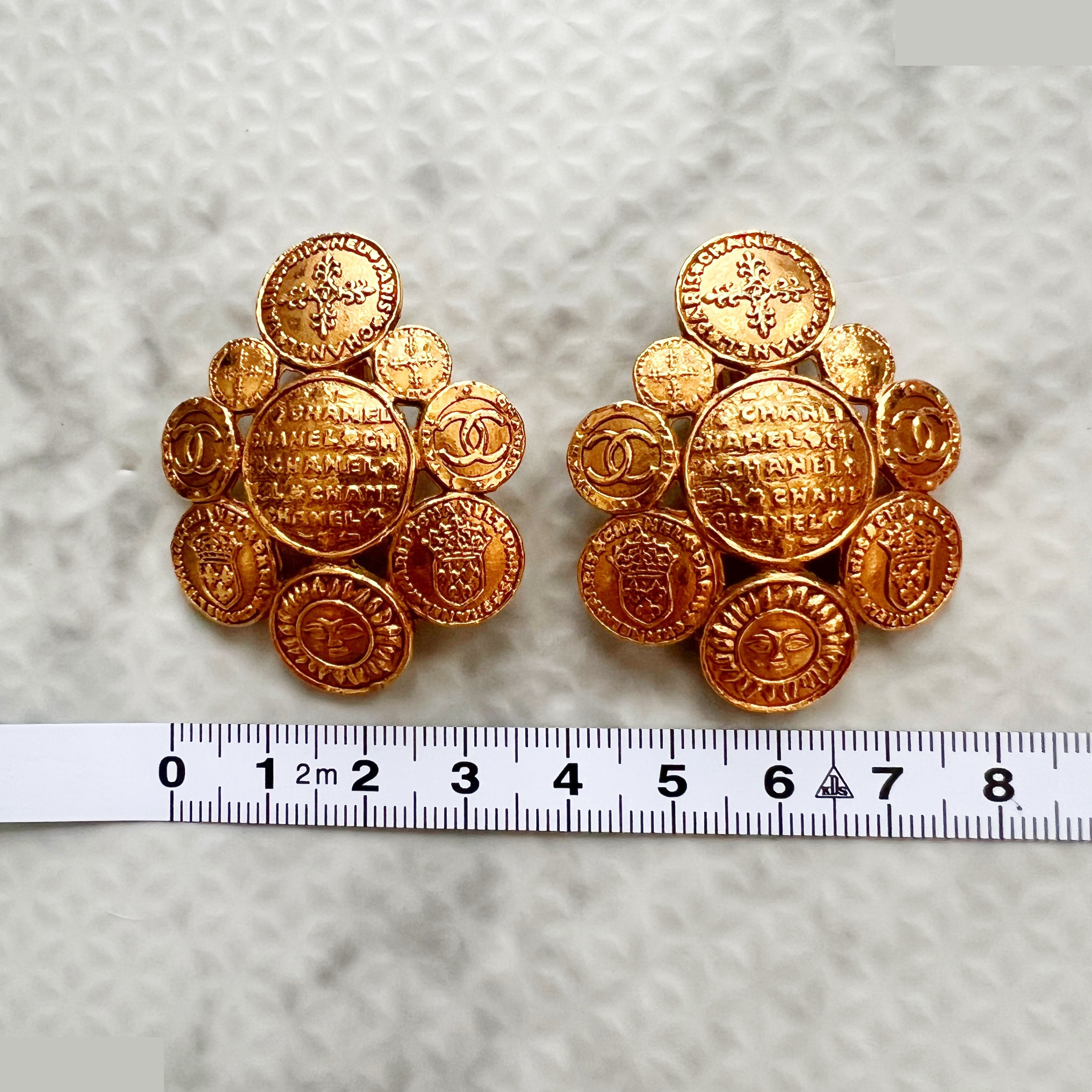 9 rows coin earrings sun here mark — view 7