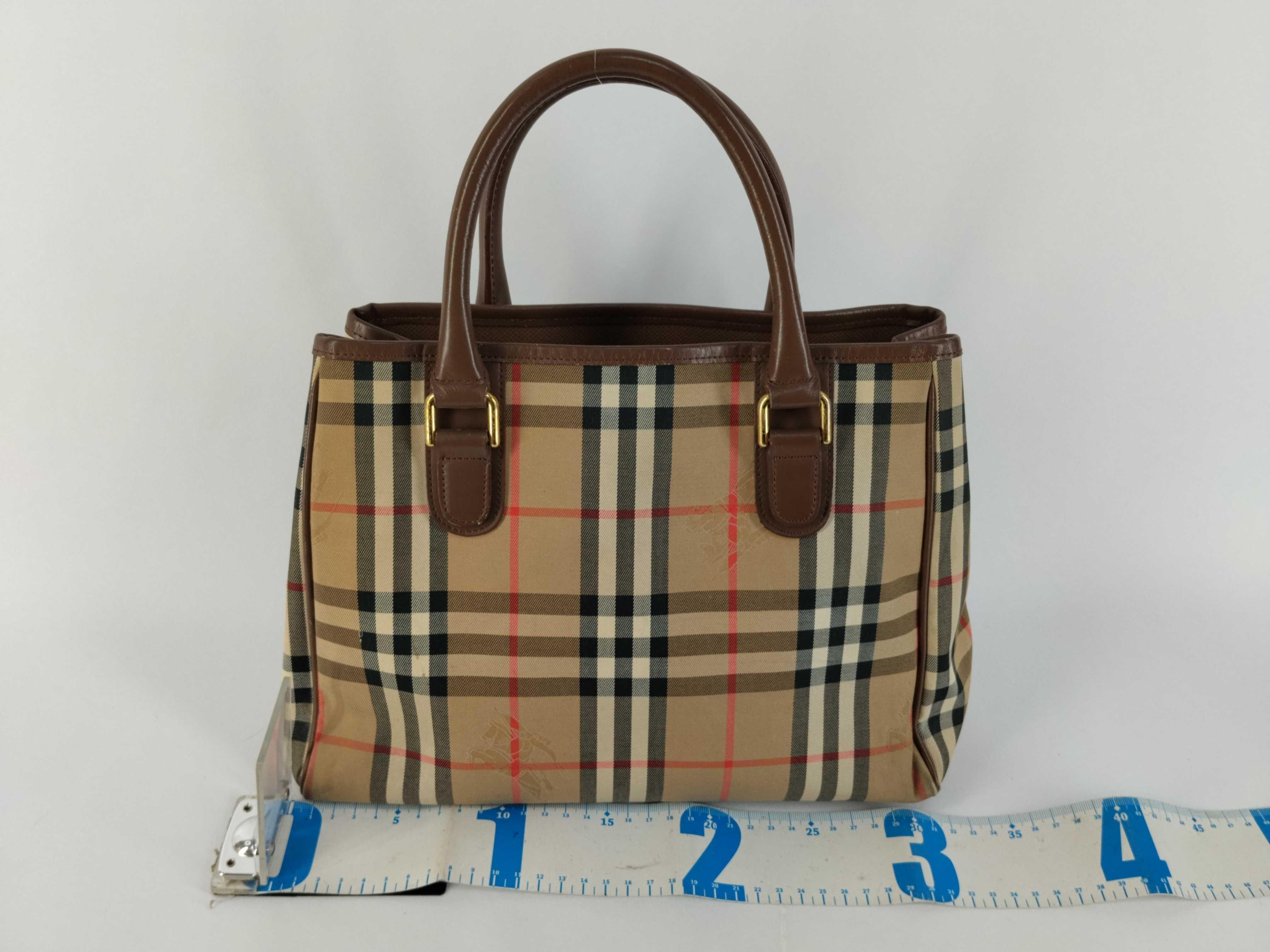 bag, Burberry Nova Check handbag, beige. — view 2