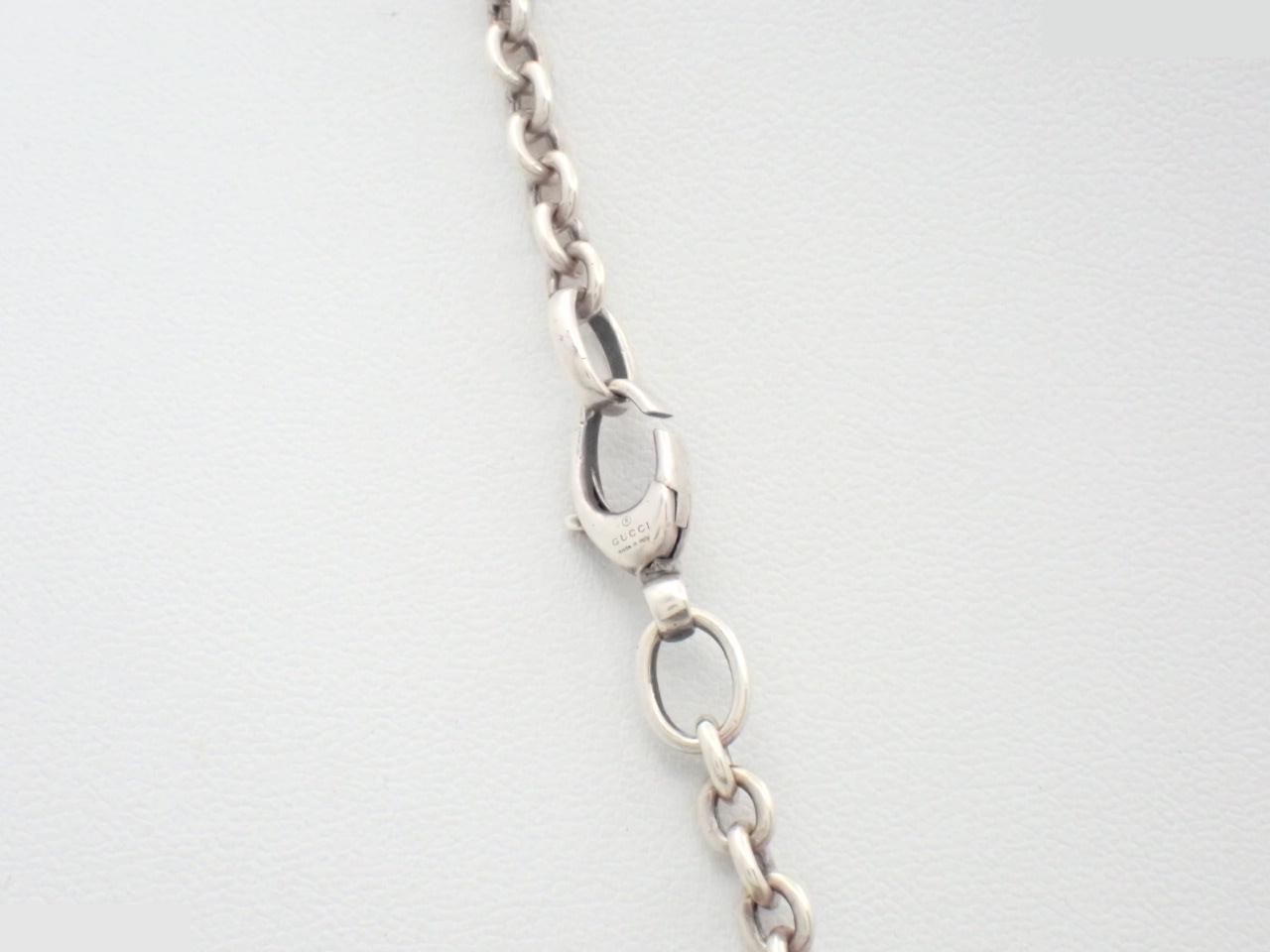 Interlocking G Silver Necklace, approximately 48cm in length, 26.8g — view 2