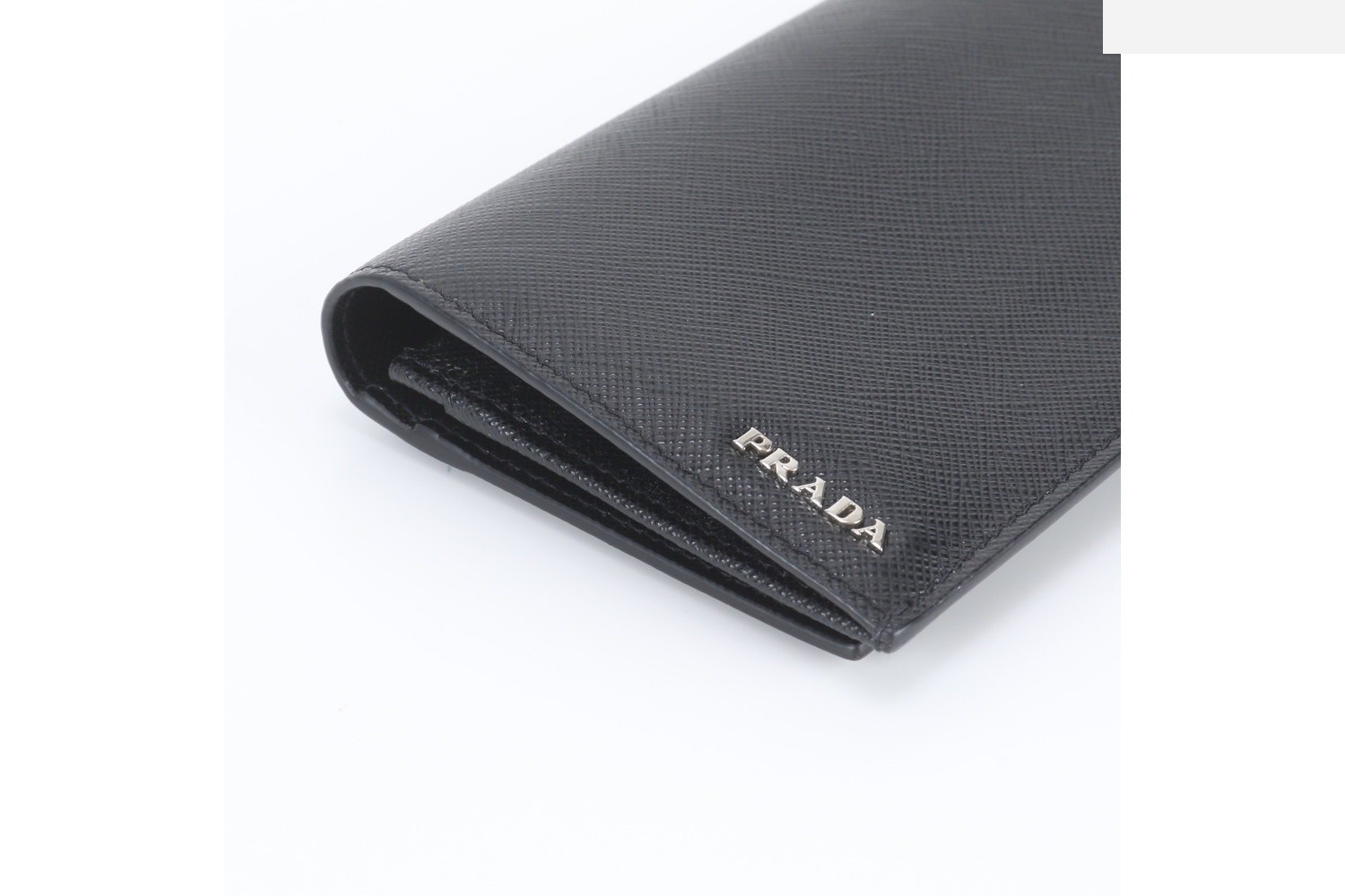 Saffiano leather long wallet, bi-fold wallet — view 4