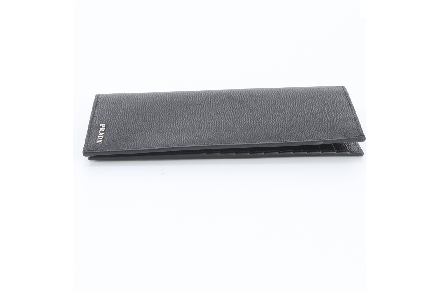 Saffiano leather long wallet, bi-fold wallet — view 5