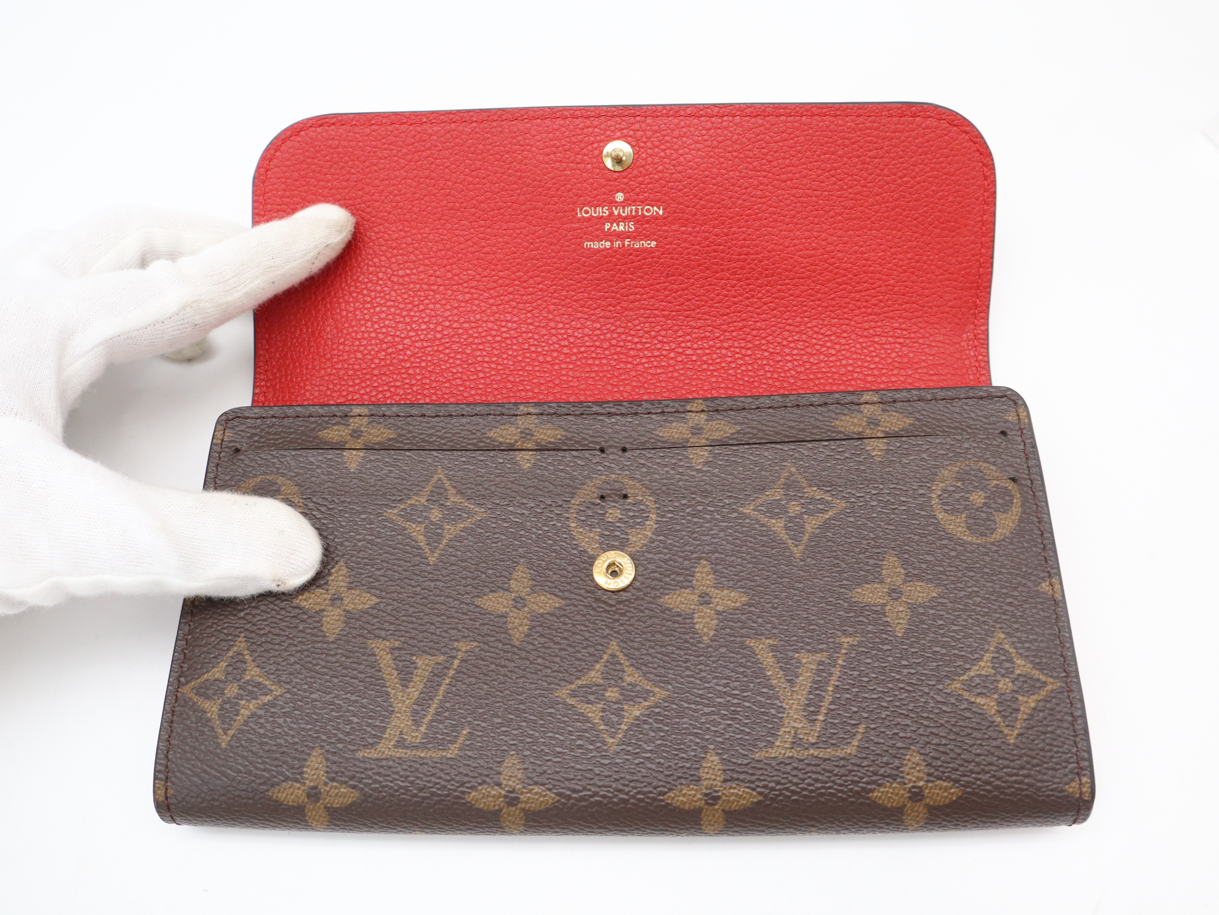 M61836 Monogram Portefeuille Venus Cerise Wallet with Dust Bag — view 8