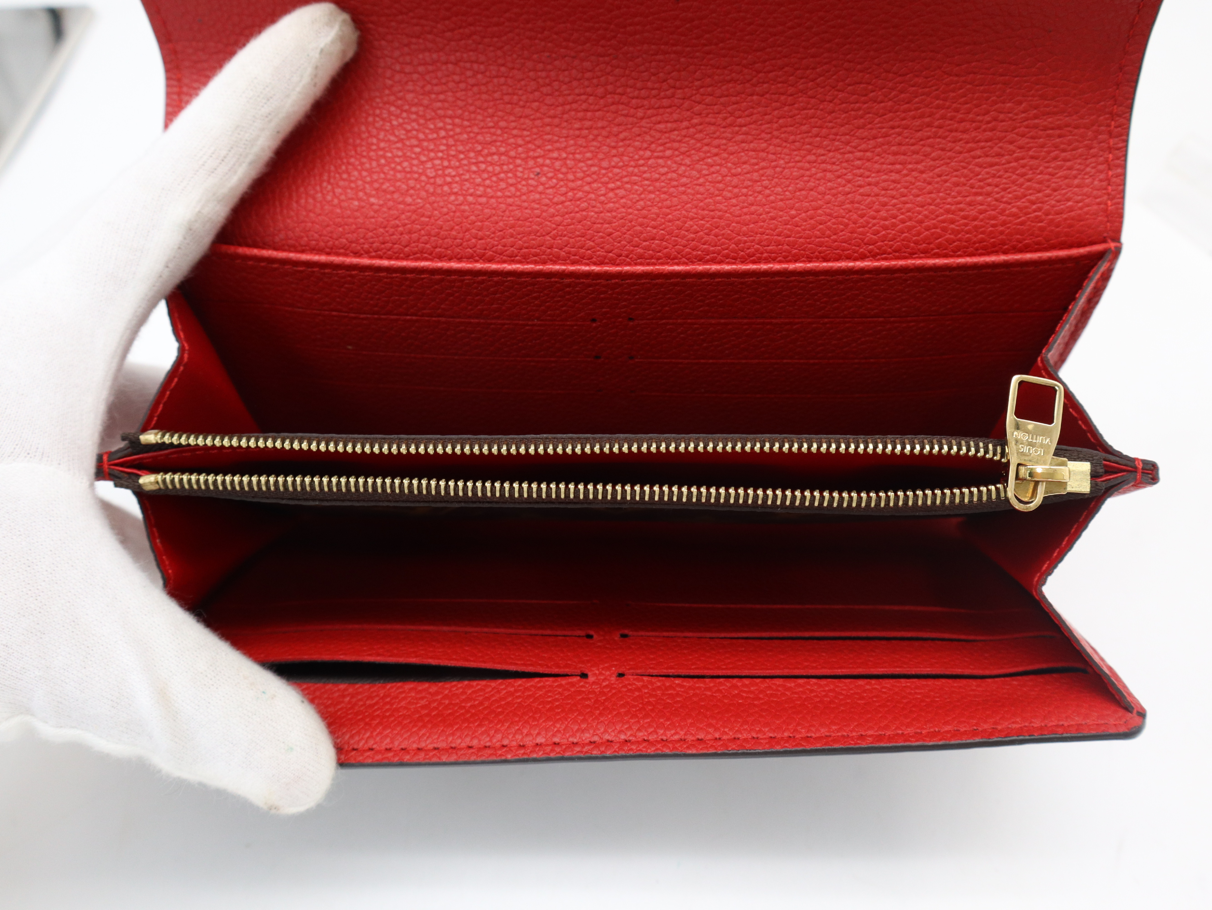 M61836 Monogram Portefeuille Venus Cerise Wallet with Dust Bag — view 9