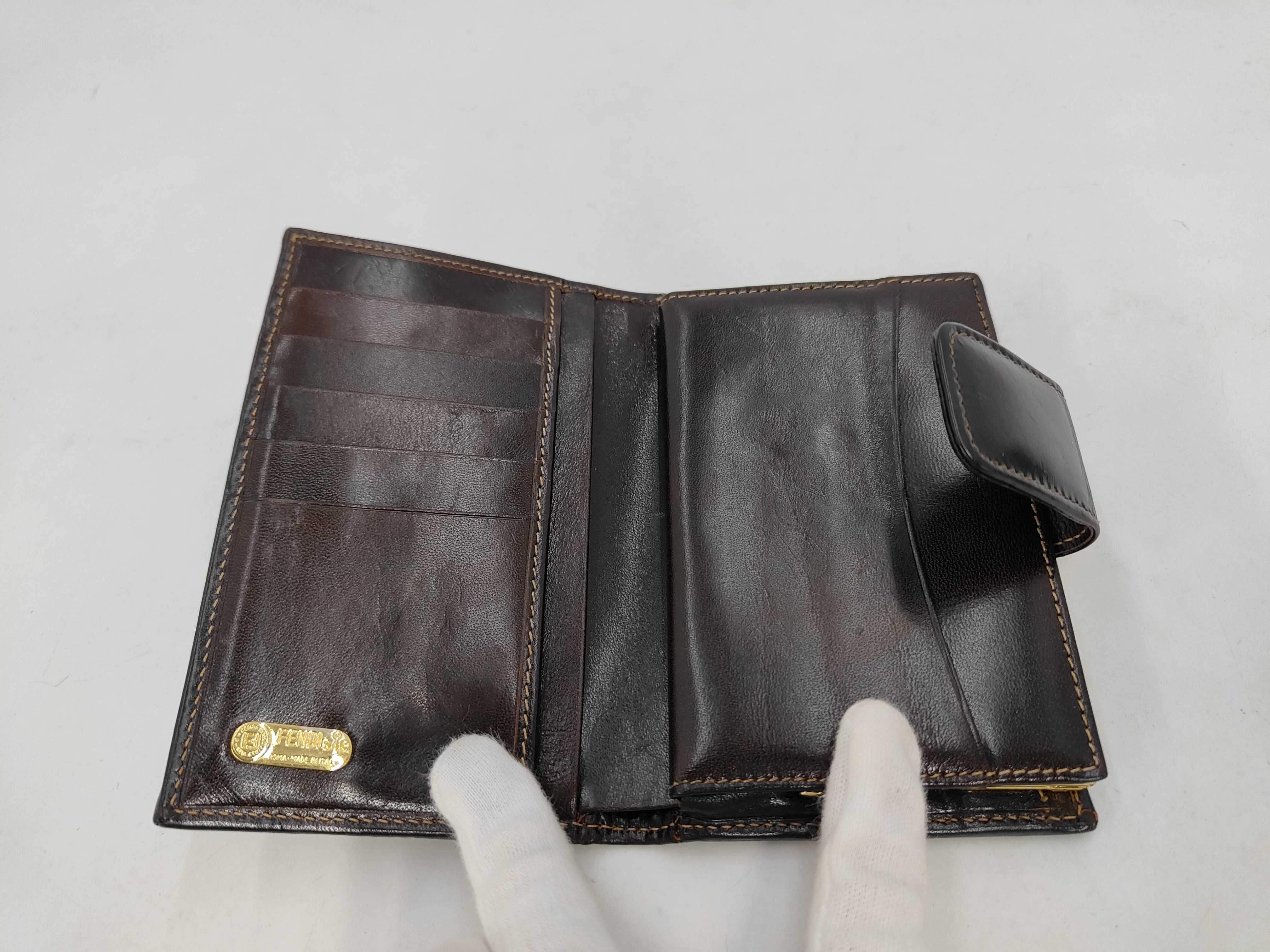 Zucca Bi-fold Wallet, Canvas, Brown — view 7
