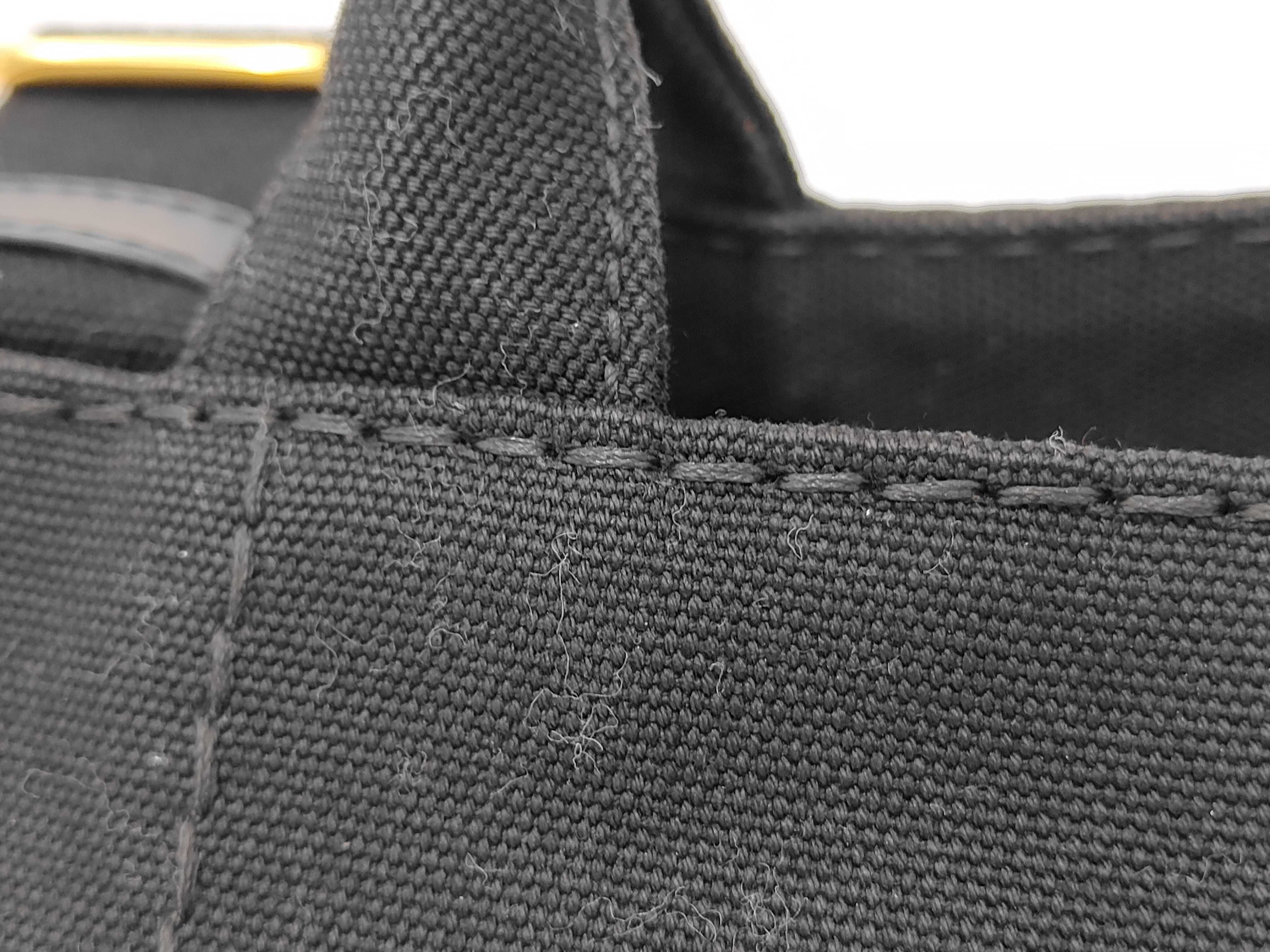 1BG439 Canapa 2-way Shoulder Bag, Canvas, Black Tote Bag — view 3