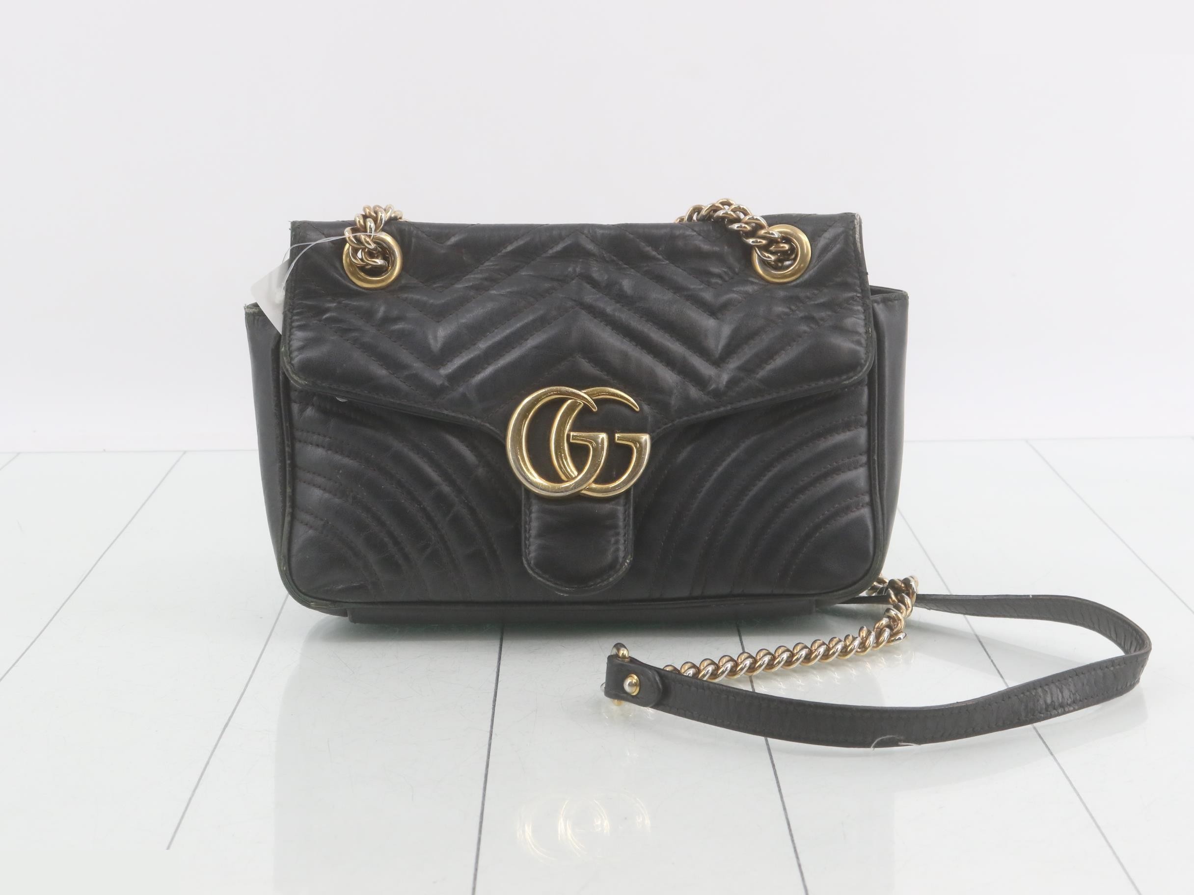 GG Marmont Shoulder Bag, Leather