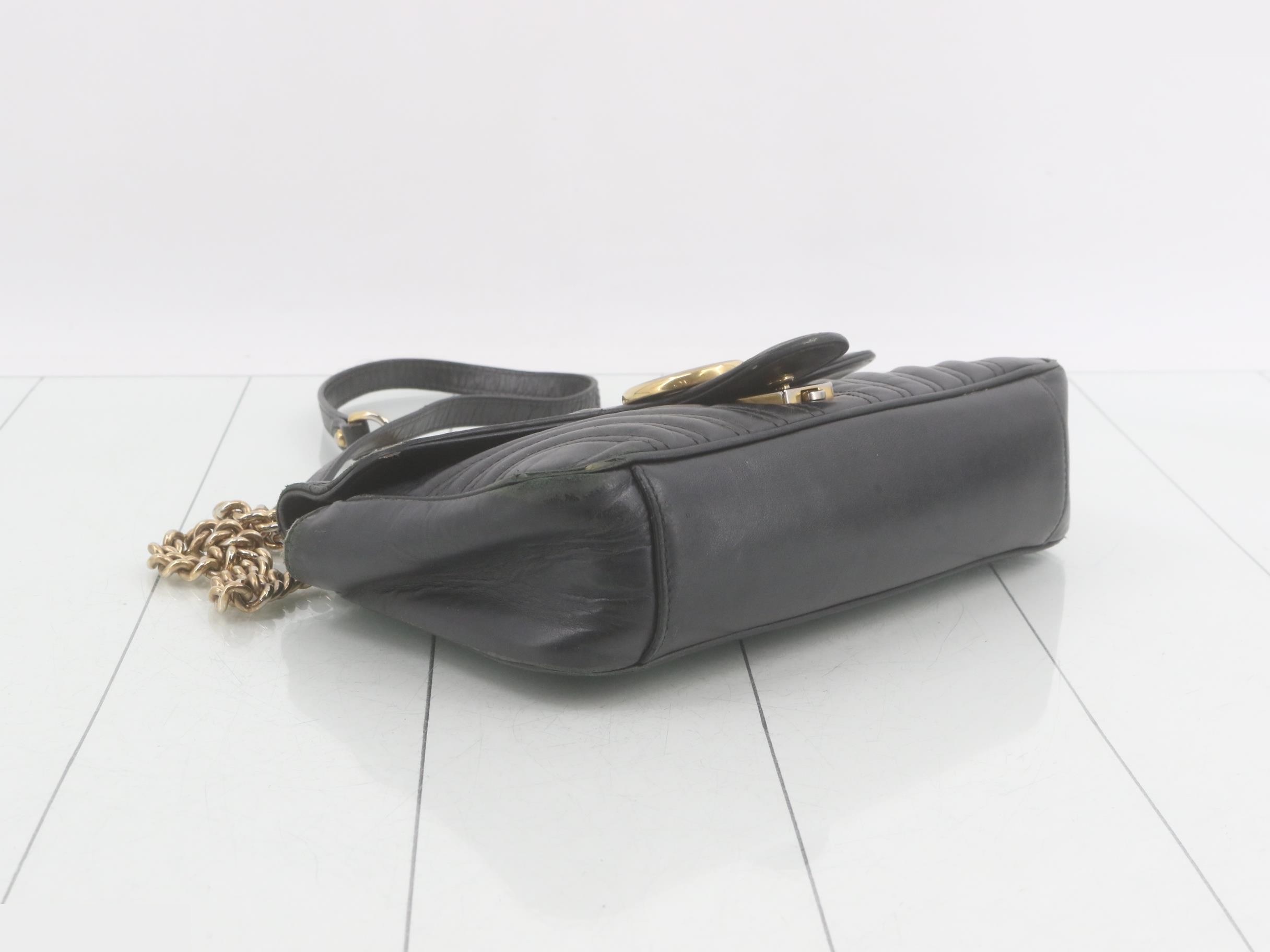 GG Marmont Shoulder Bag, Leather — view 5