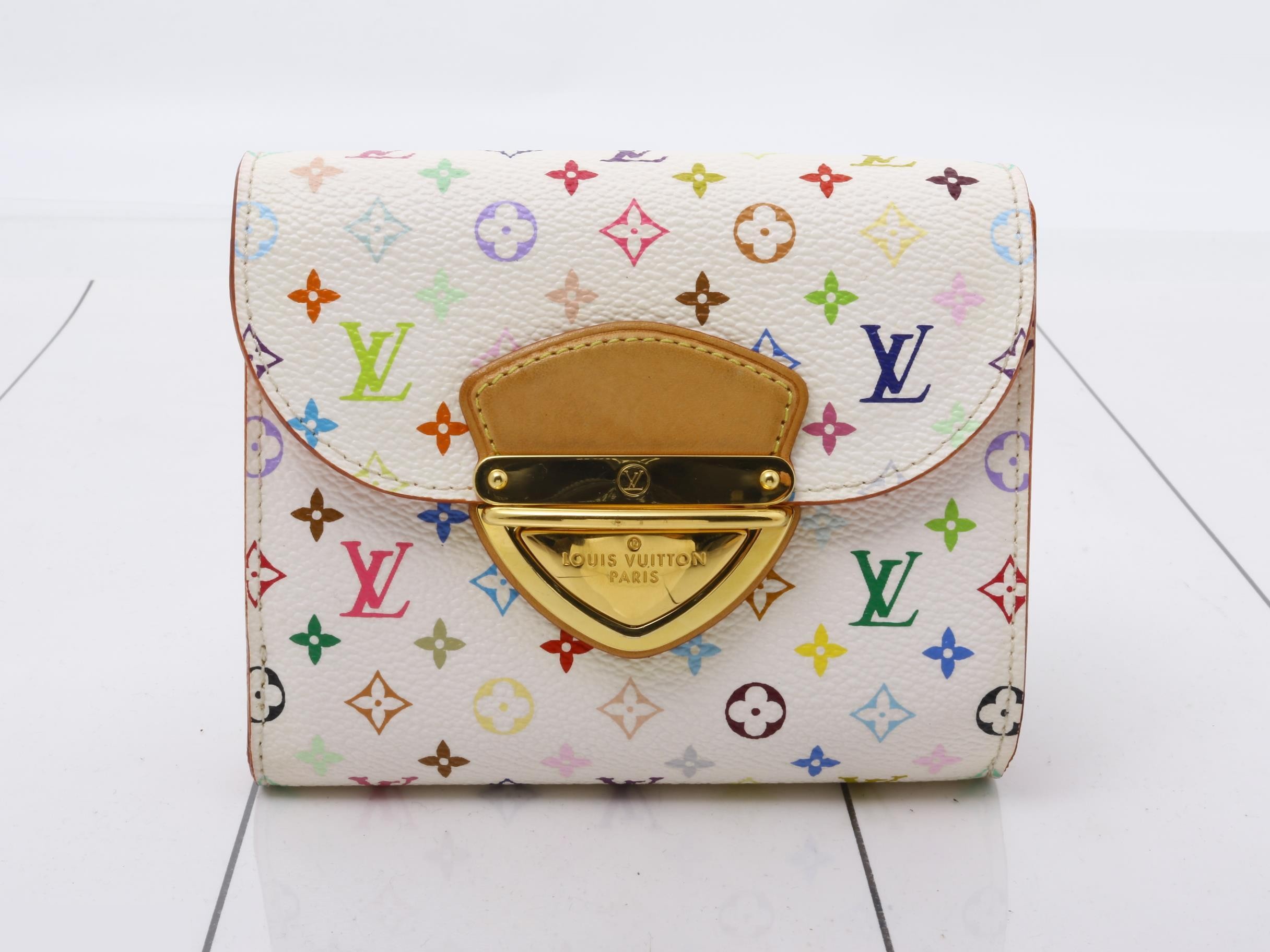 Portefeuille Joy Blanc Orange Koala Tri-fold Wallet Multicolor
