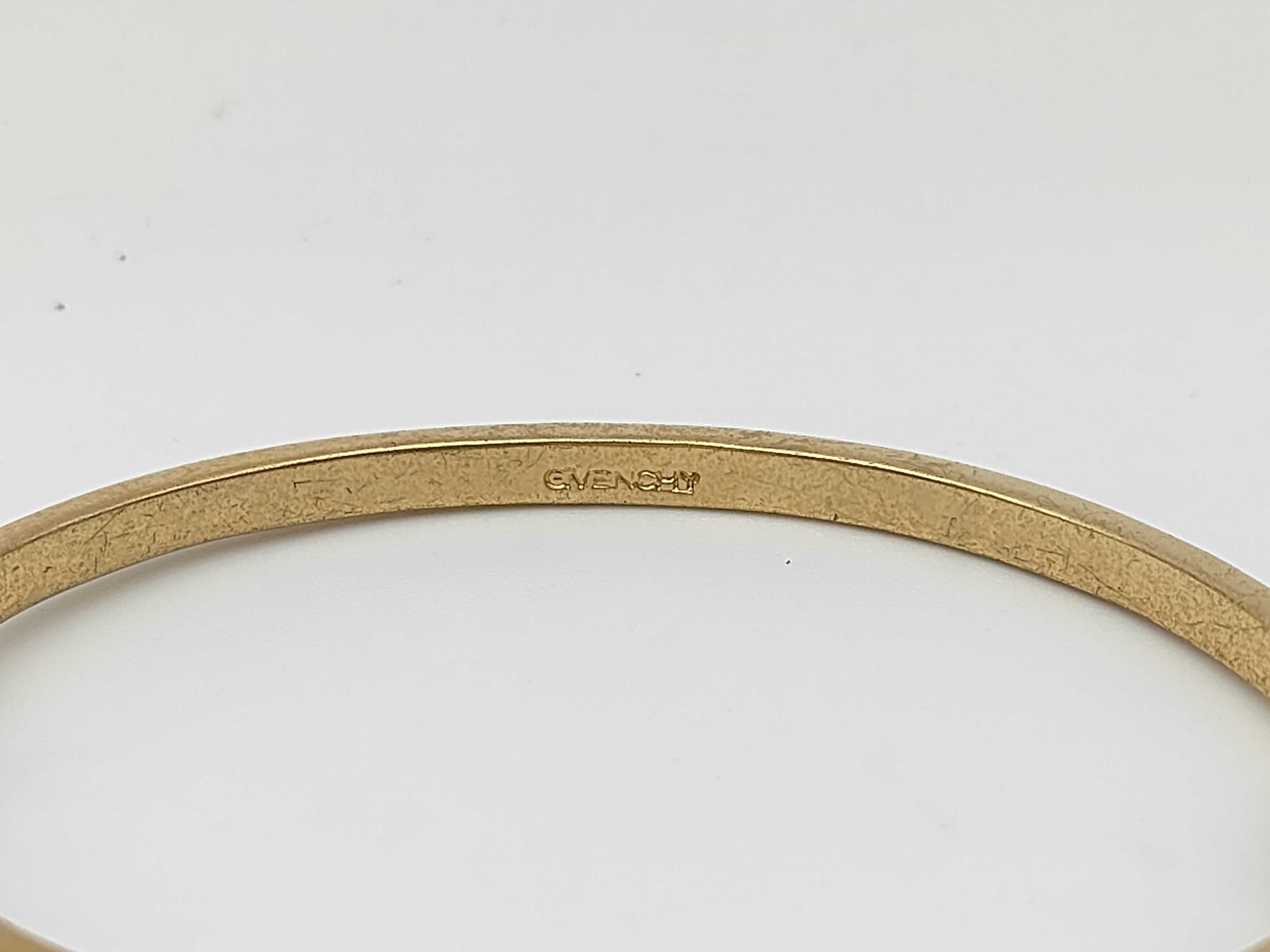 Heart Rhinestone Gold Bangle Bracelet (Bracelet/Bangle) — view 3