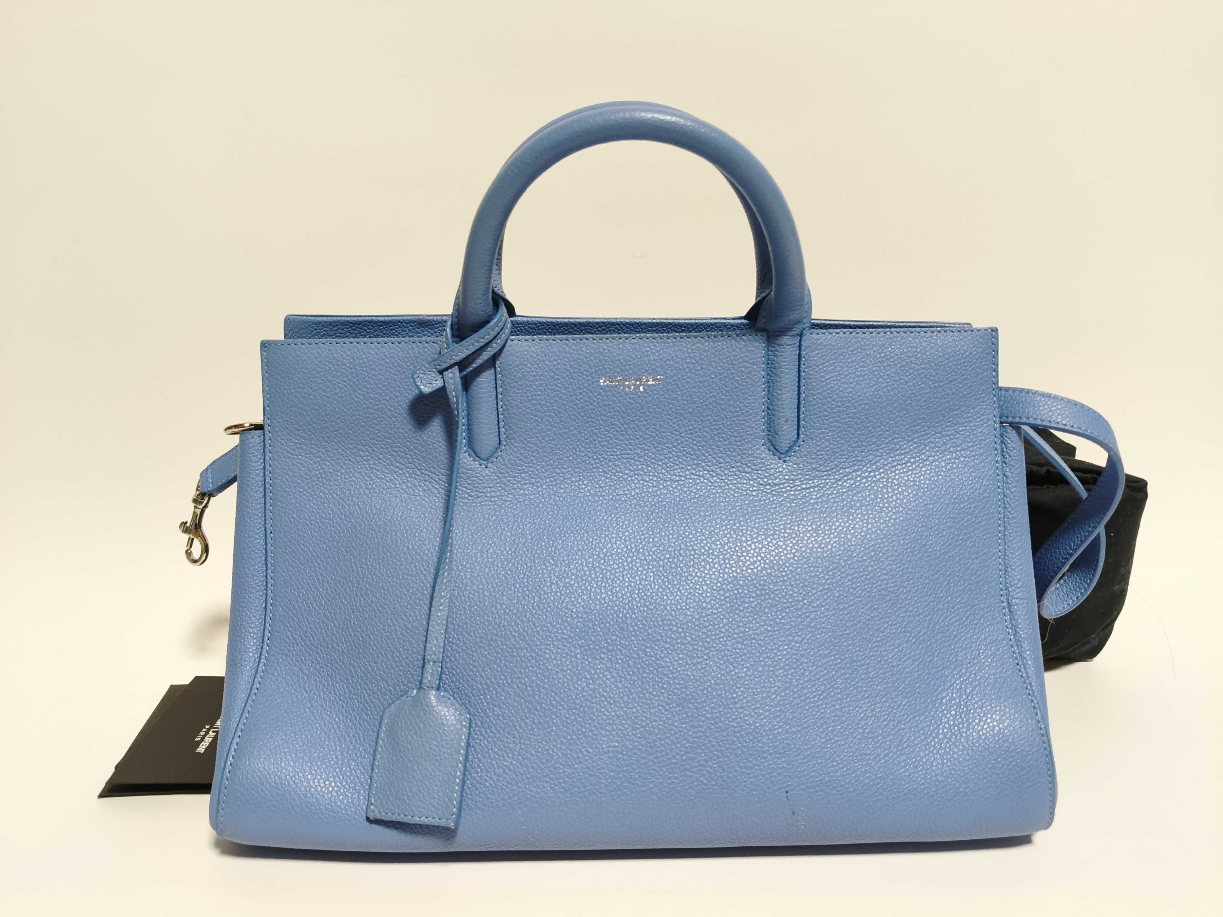 PH-YSL Blue Leather Handbag