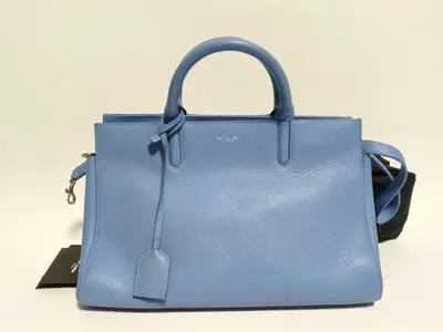 PH-YSL Blue Leather Handbag