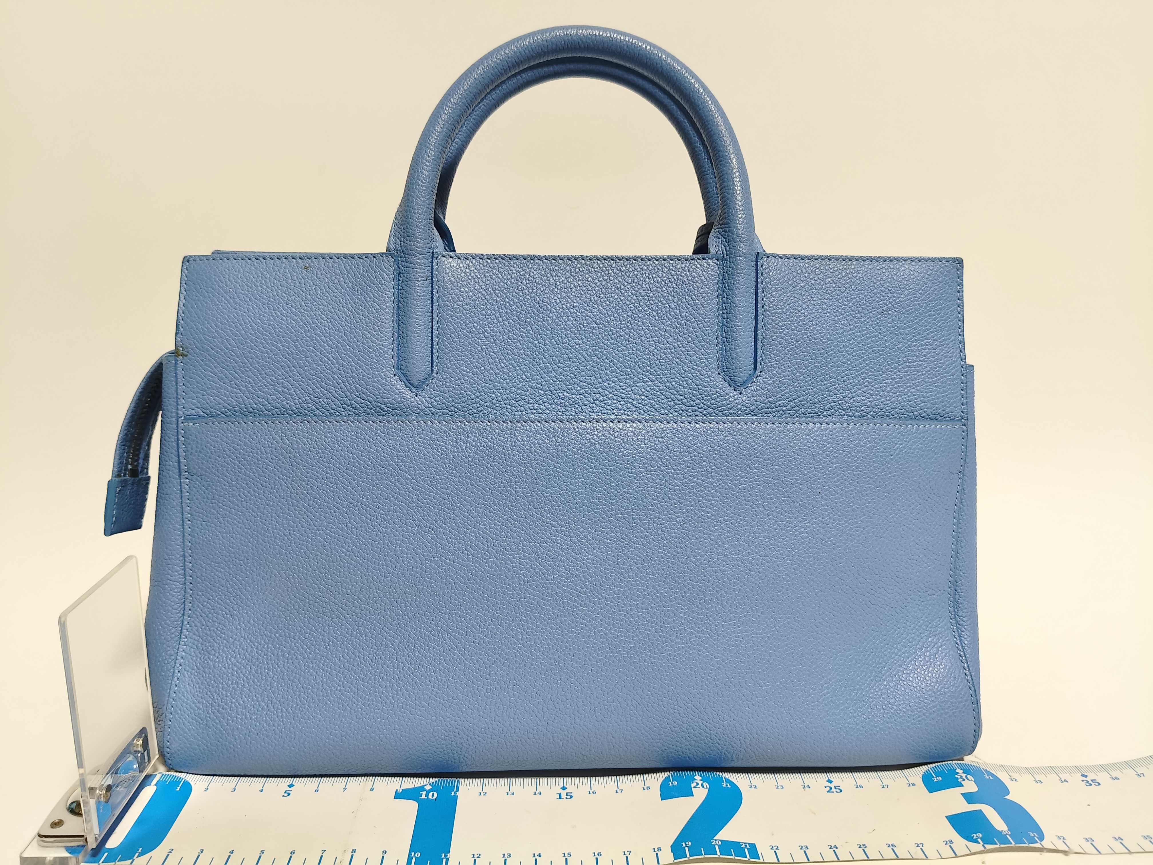 PH-YSL Blue Leather Handbag — view 2