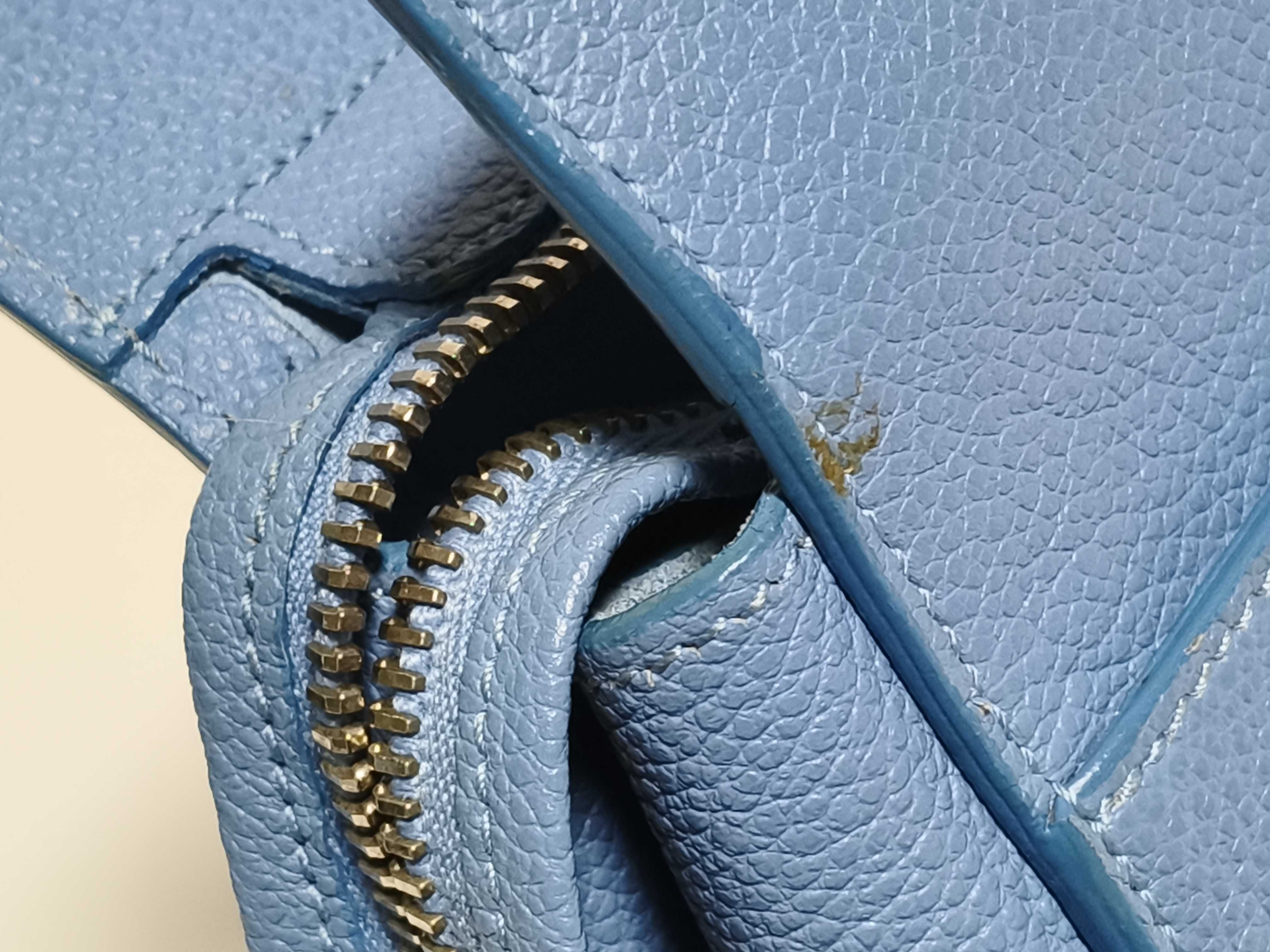 PH-YSL Blue Leather Handbag — view 14