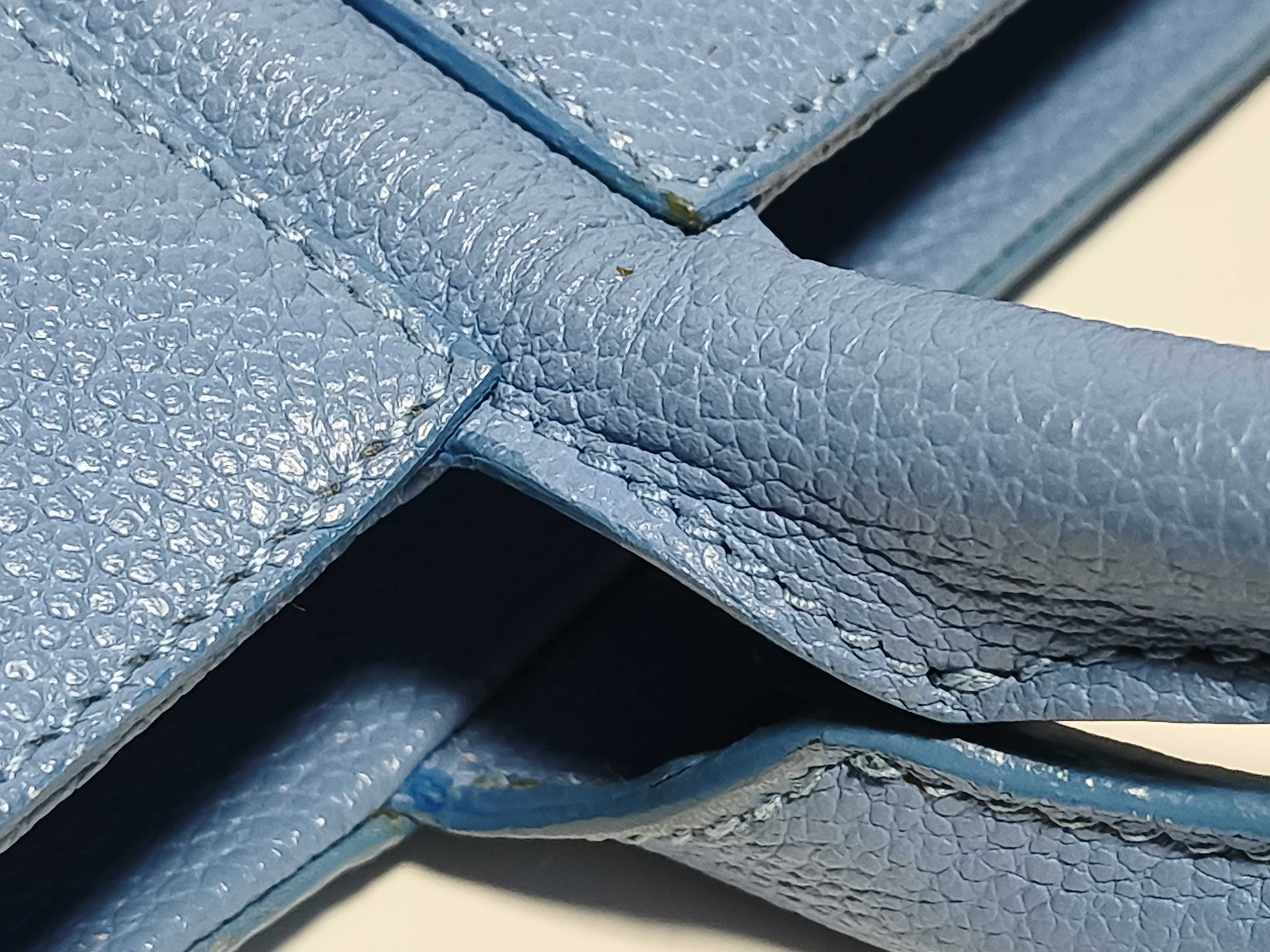 PH-YSL Blue Leather Handbag — view 5