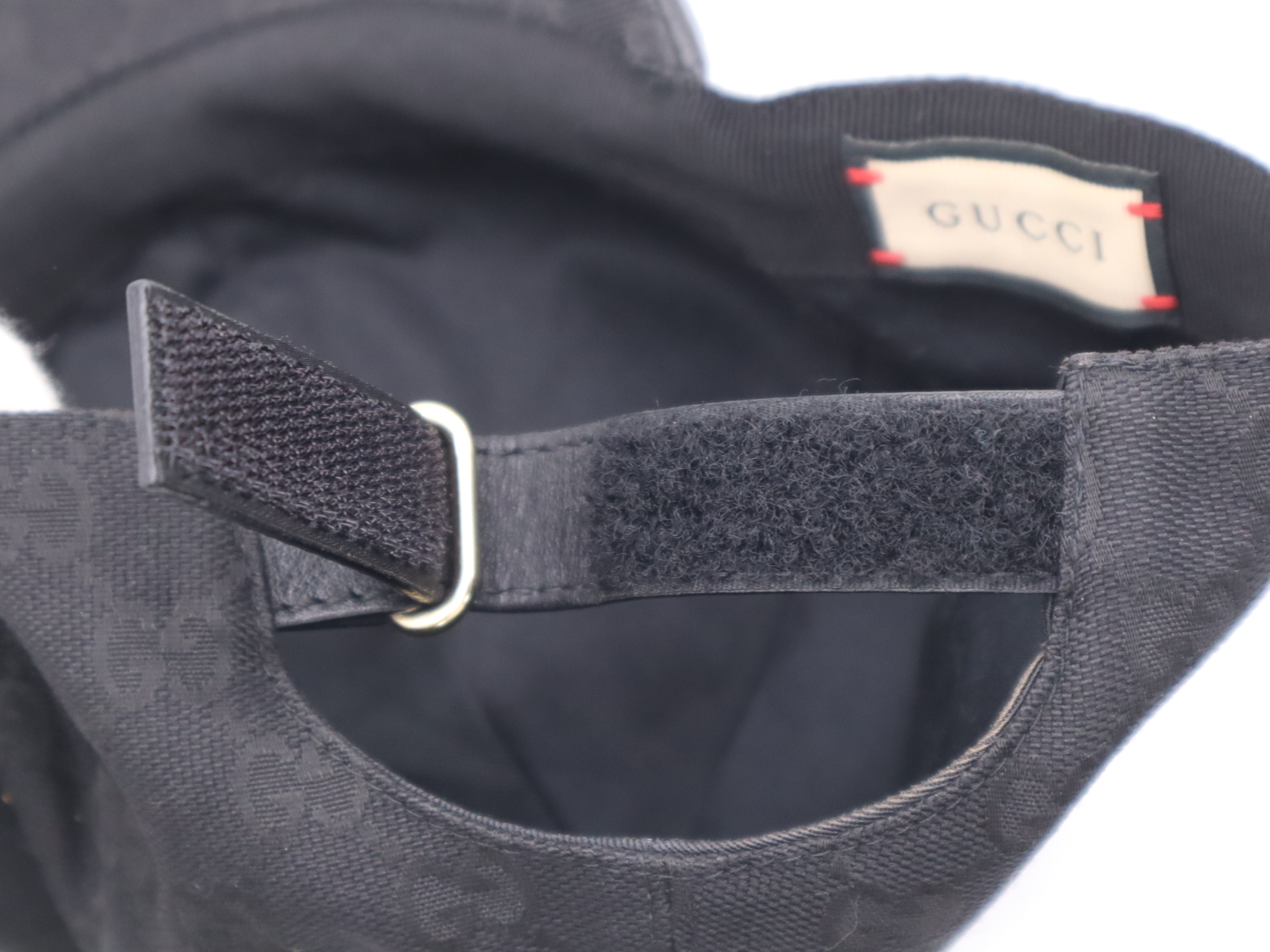 200035 Canvas x Leather GG Canvas Sherry Line Baseball Cap Black Other Accessories — view 13
