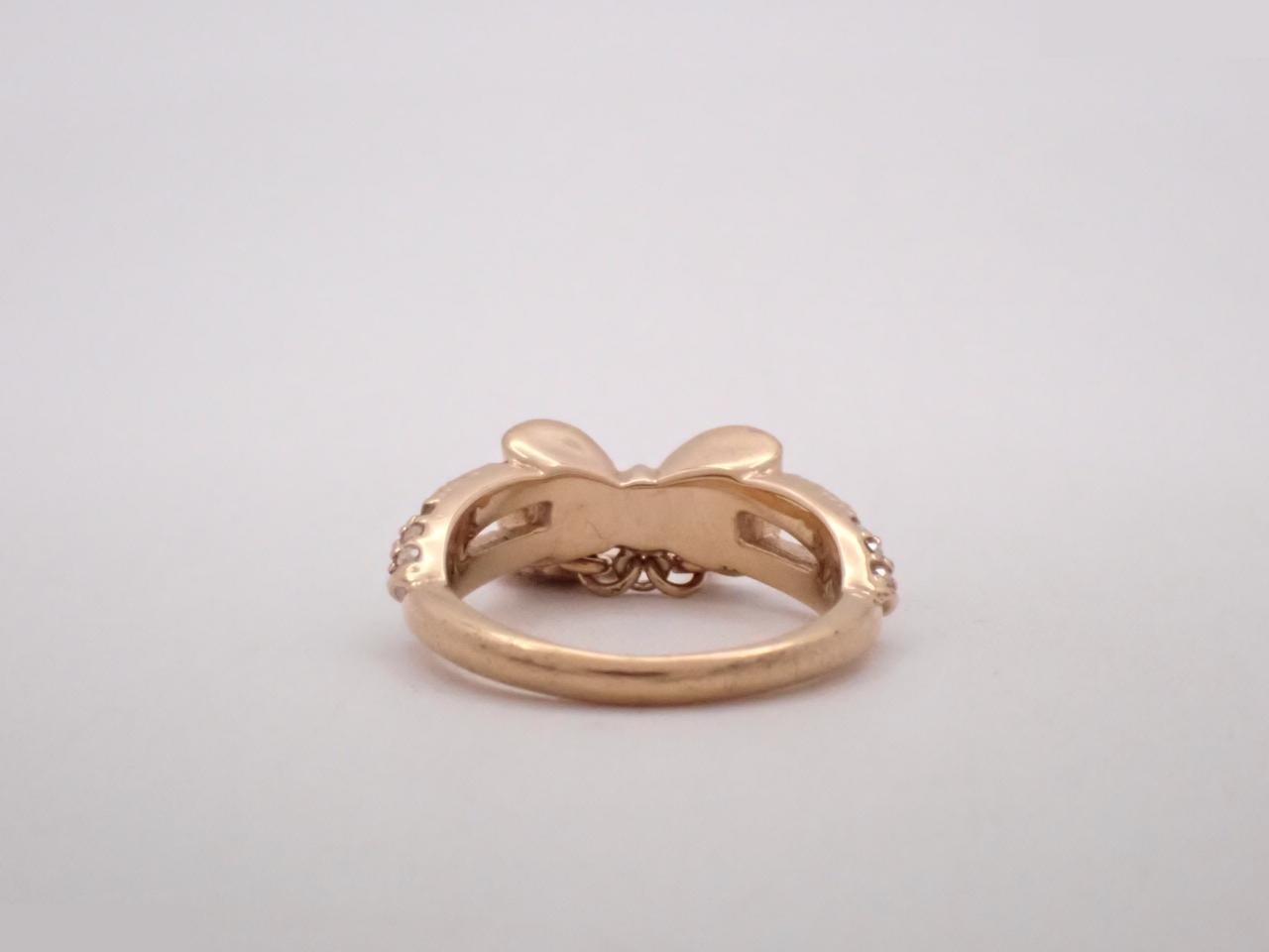 D logo ribbon gold rhinestone #11 — view 2