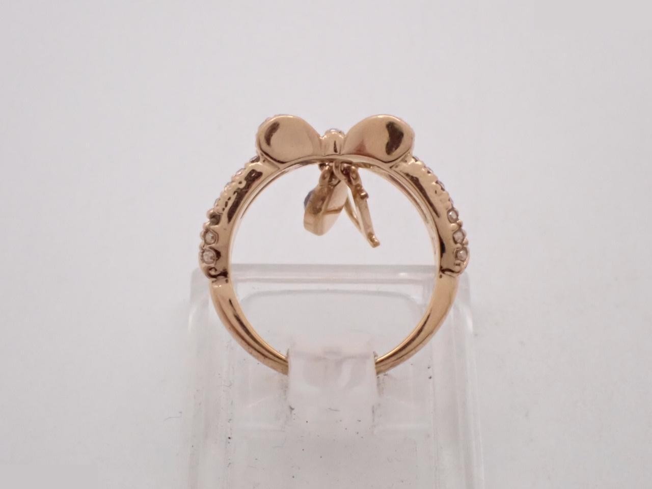 D logo ribbon gold rhinestone #11 — view 3