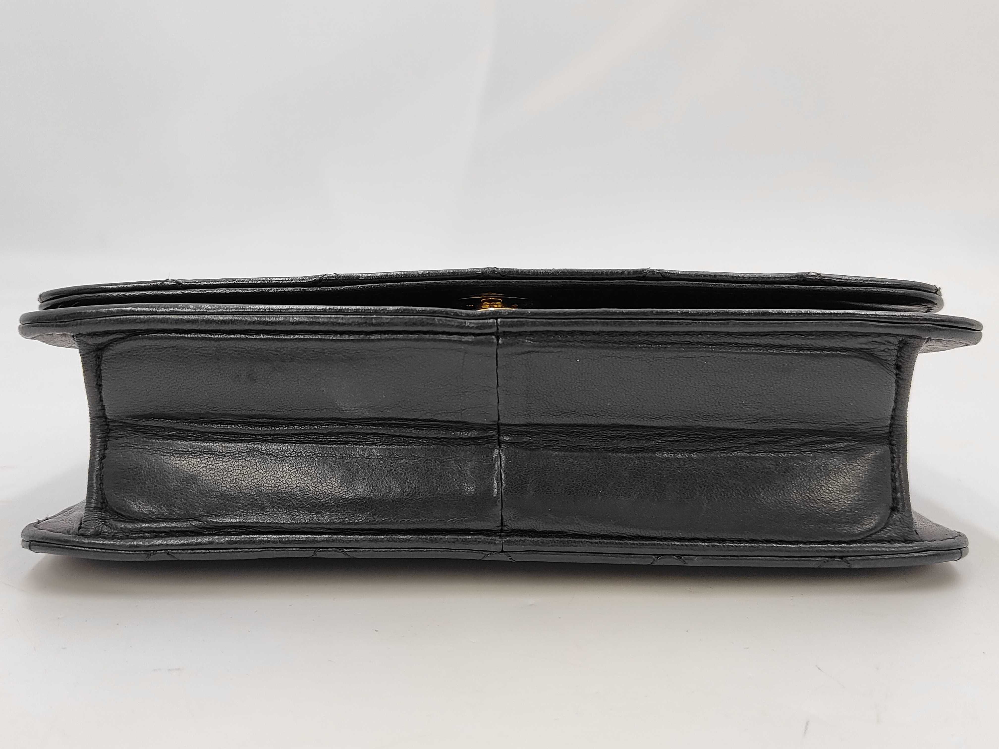 Lambskin Matelassé Full Flap Push-Lock Shoulder Bag — view 3