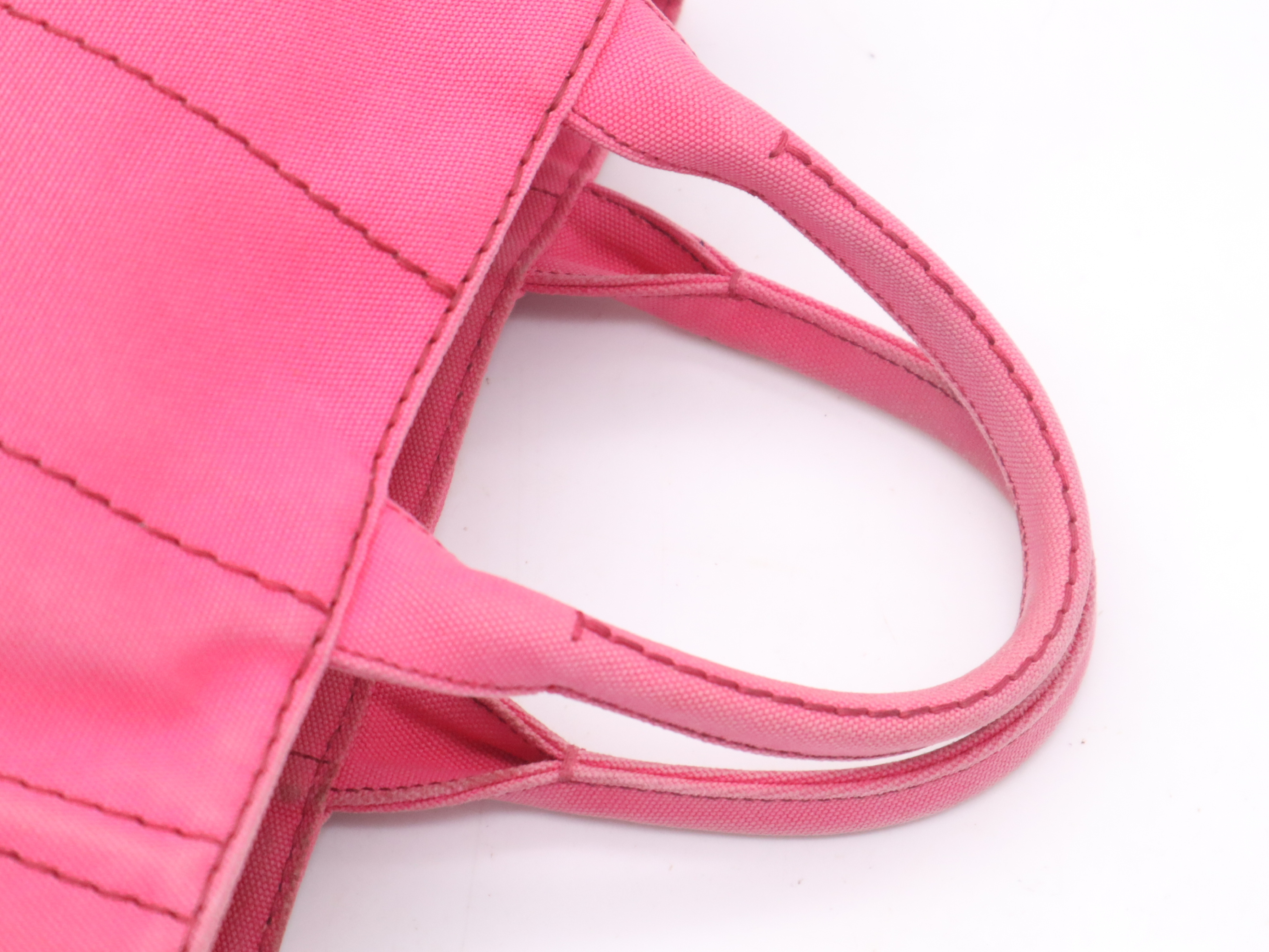 Canvas Canapa Tote Bag, Pink, with Guarantee Card, Handbag — view 6