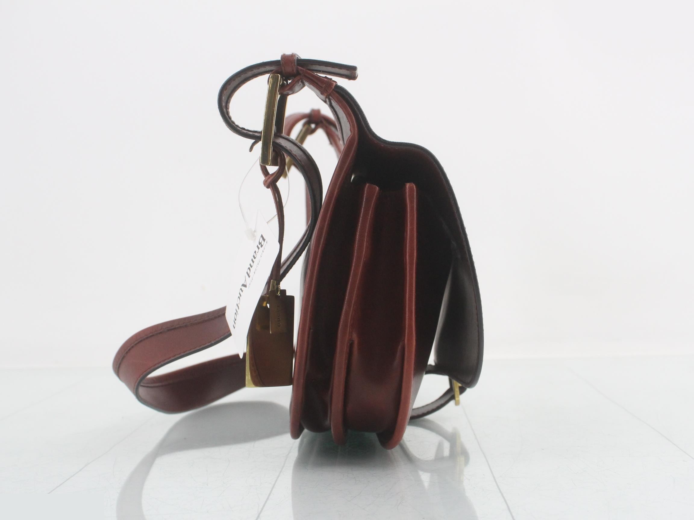 All leather one shoulder bag — view 4