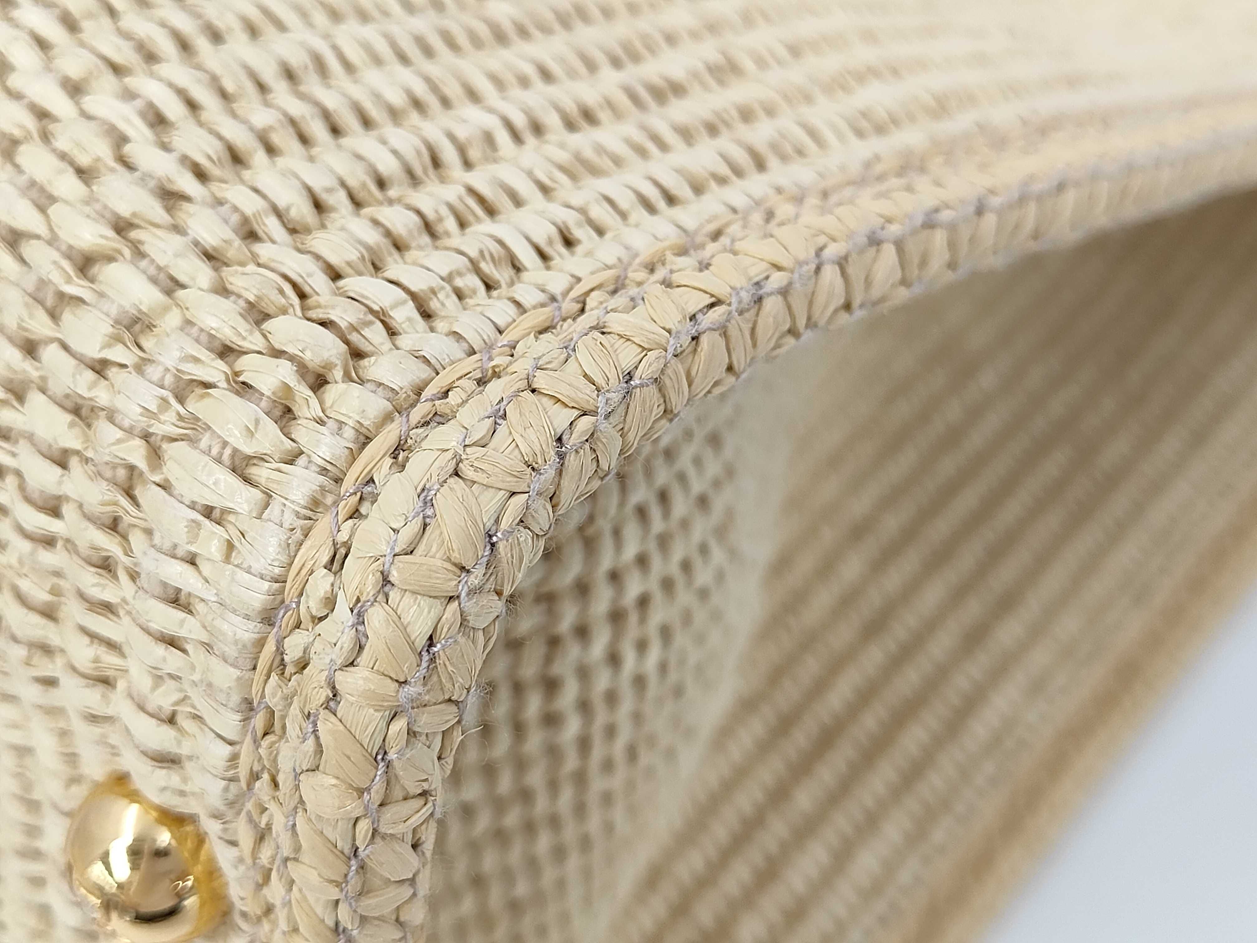 Sunshine medium raffia tote bag — view 3