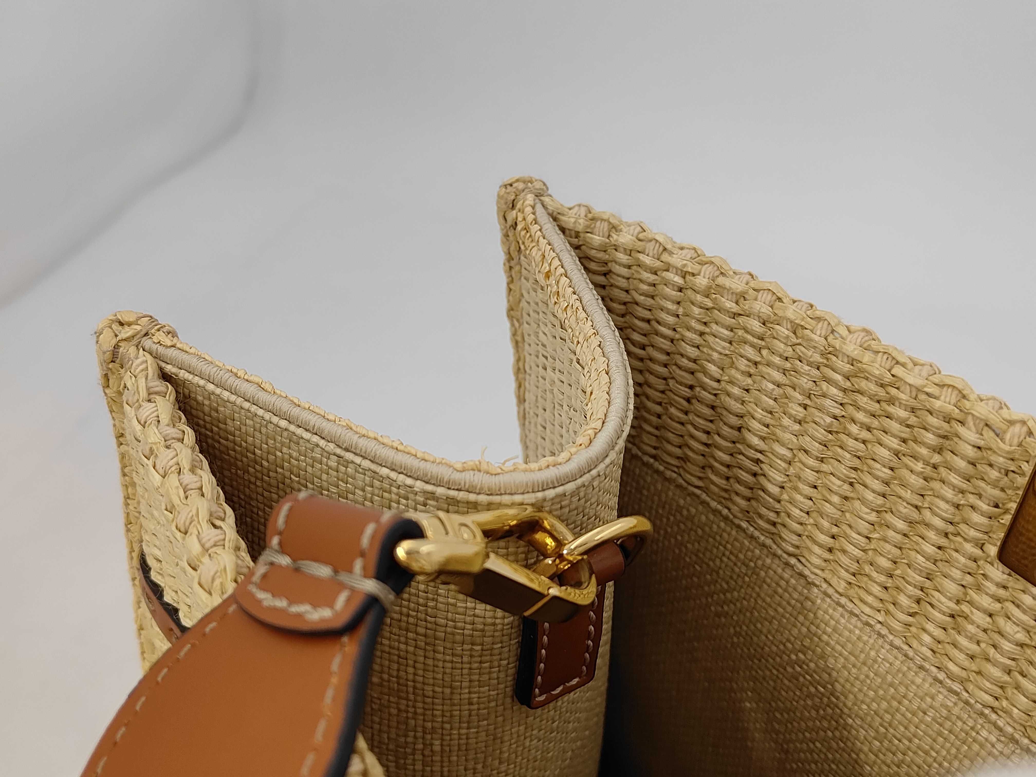 Sunshine medium raffia tote bag — view 10