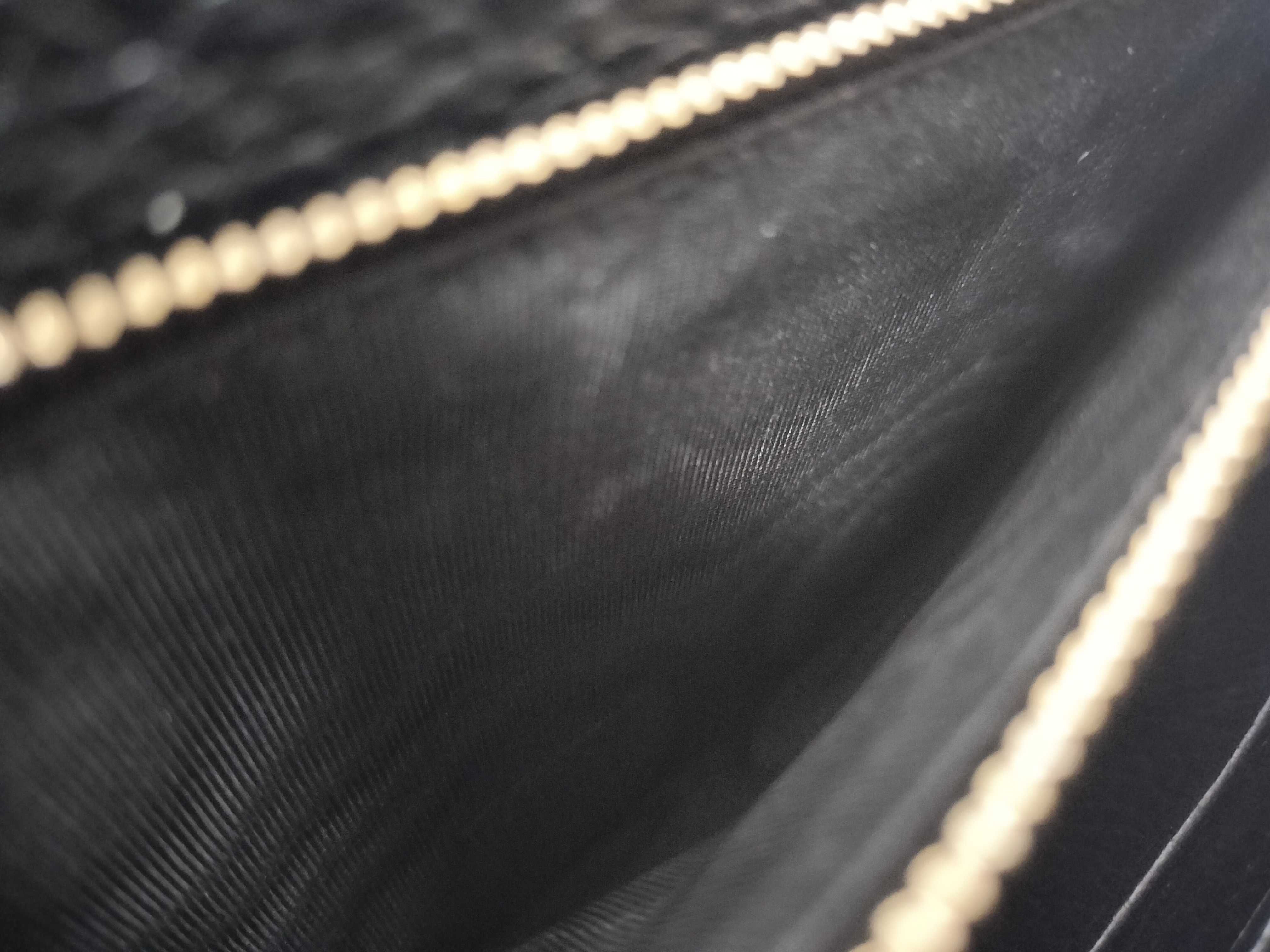 GG Black Chain Shoulder Bag with Gold Hardware, GG Chain Wallet, Interlocking Shoulder Bag — view 12