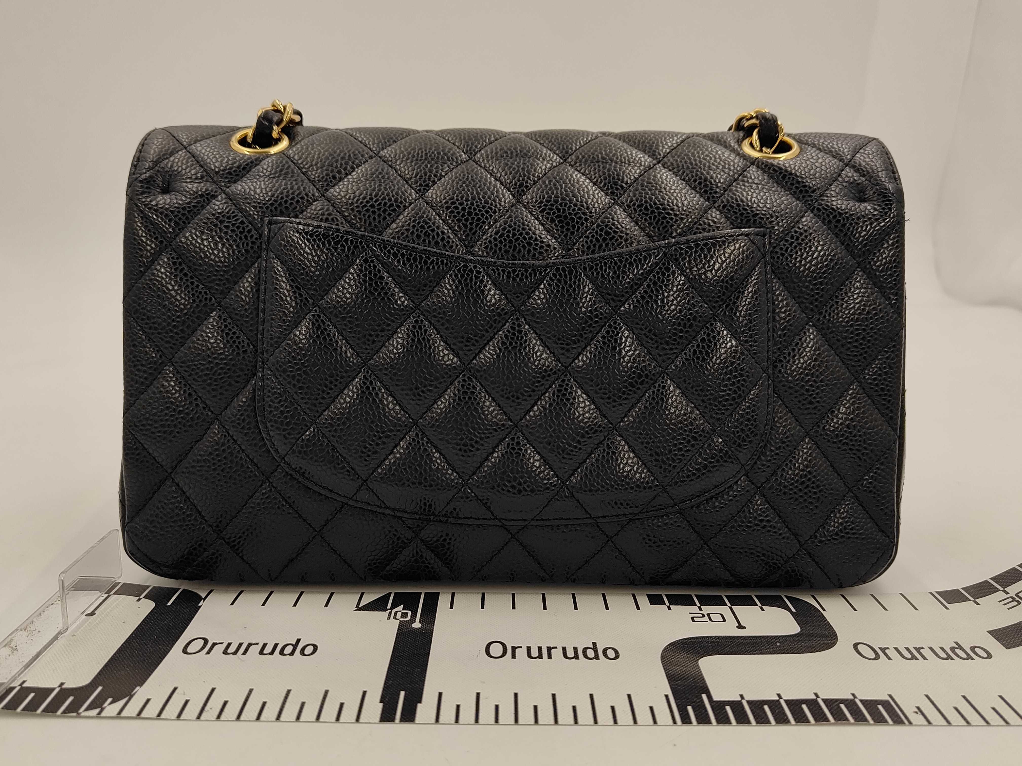 Matelassé Shoulder Bag, Black Caviar Leather, Gold Hardware, 13760463 (Shoulder Bag) — view 2