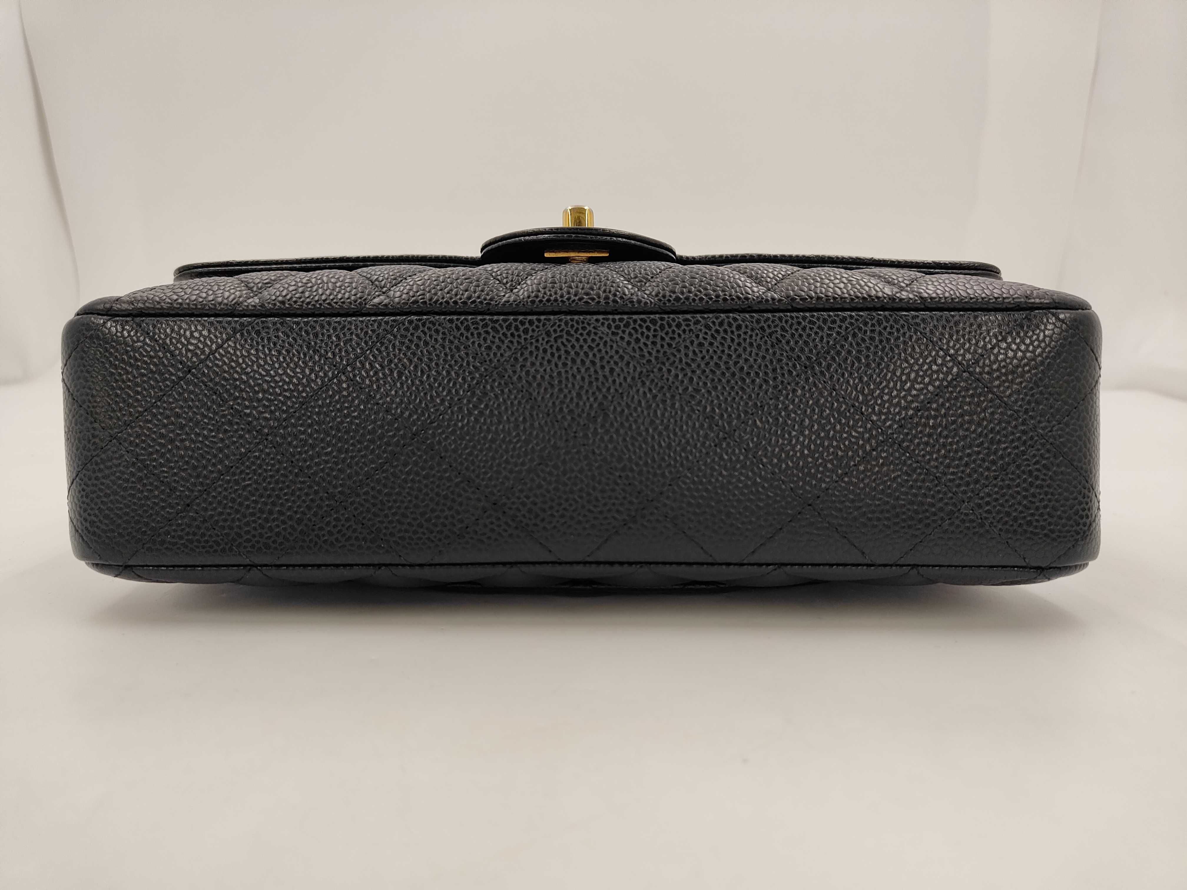 Matelassé Shoulder Bag, Black Caviar Leather, Gold Hardware, 13760463 (Shoulder Bag) — view 3